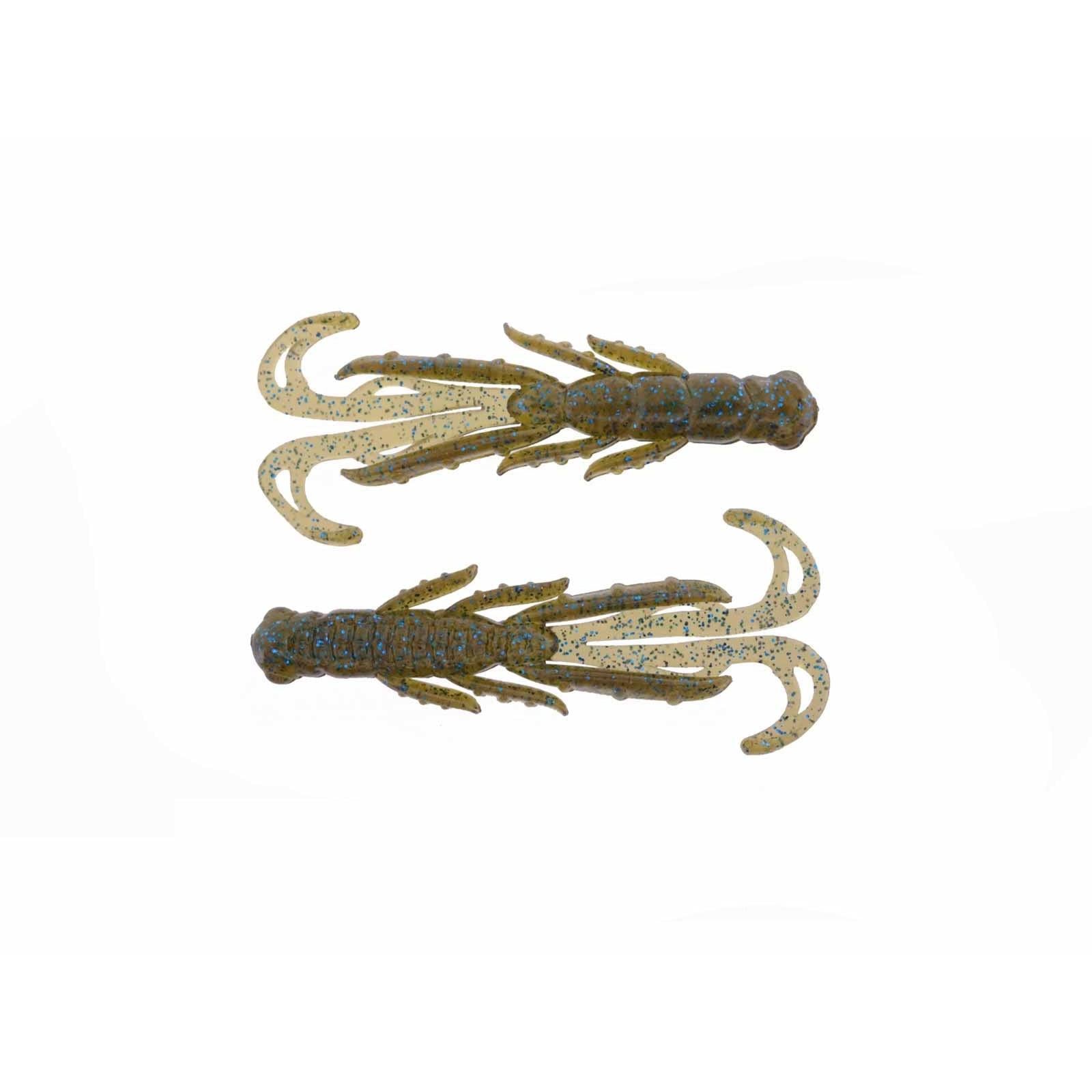 View of X Zone Scented Stealth Creature Green Pumpkin Blue Flake available at EZOKO Fishing
