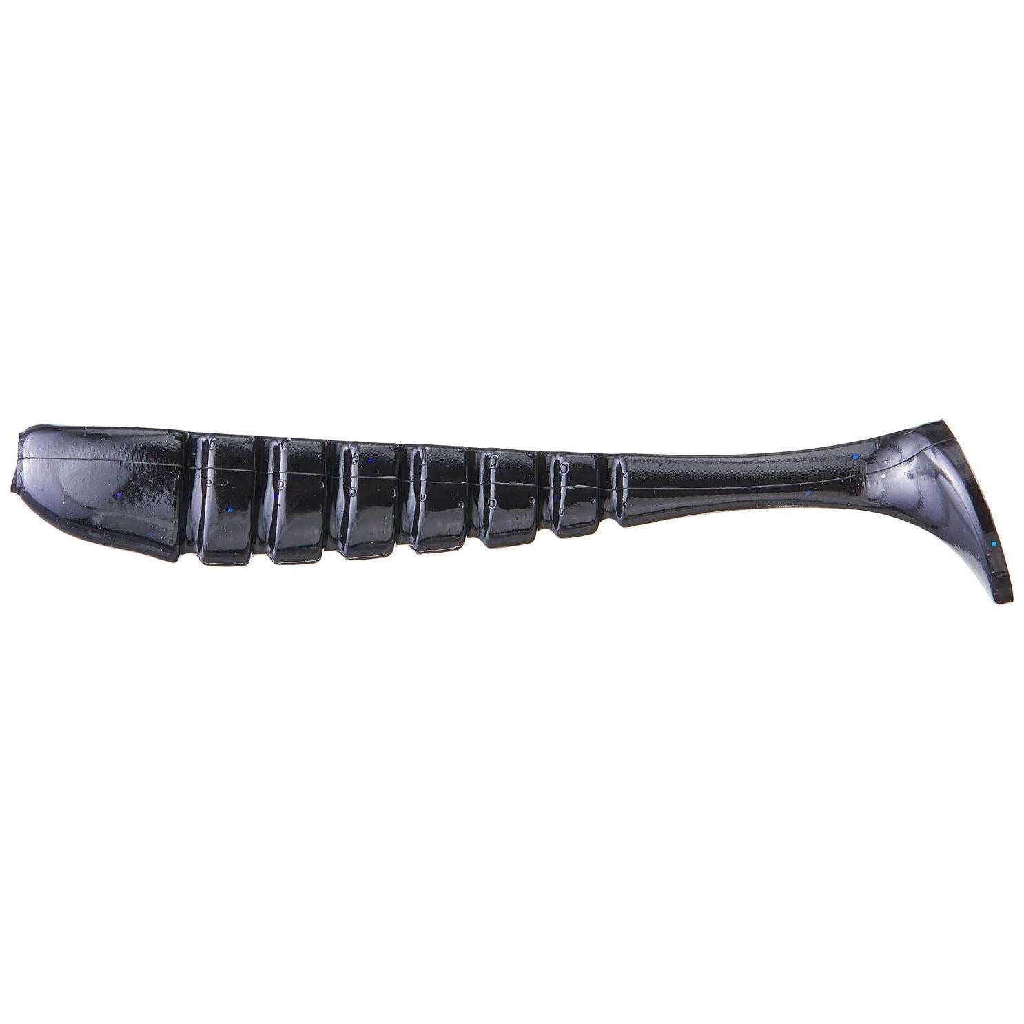View of X Zone Swammer Swimbaits 4" - 6pk Black available at EZOKO Fishing