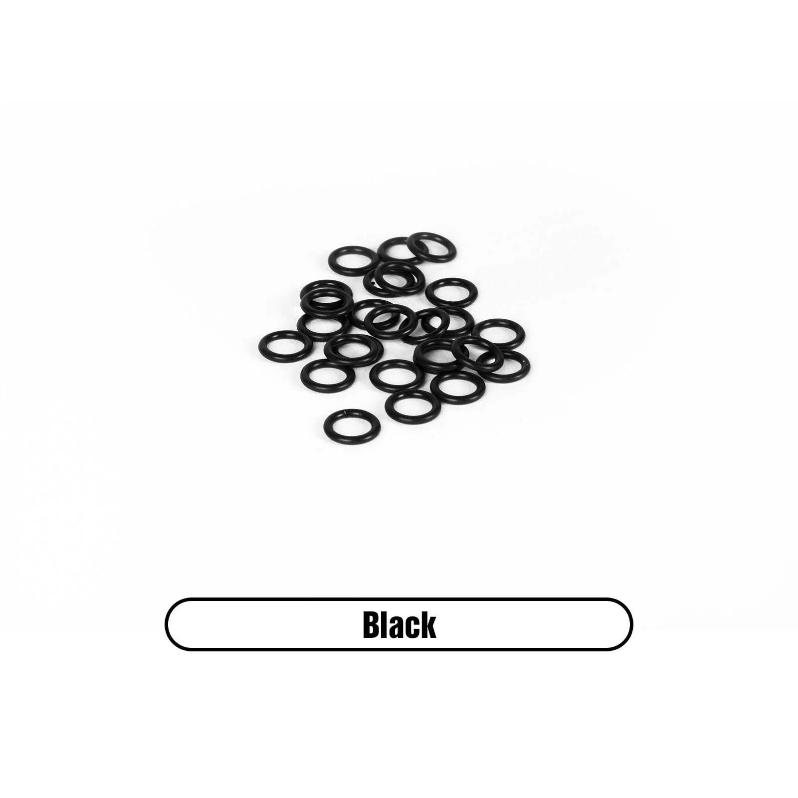 View of X Zone Wacky Rigging O-Rings Large for 5, 6 & 7" Stick Baits Black available at EZOKO Fishing