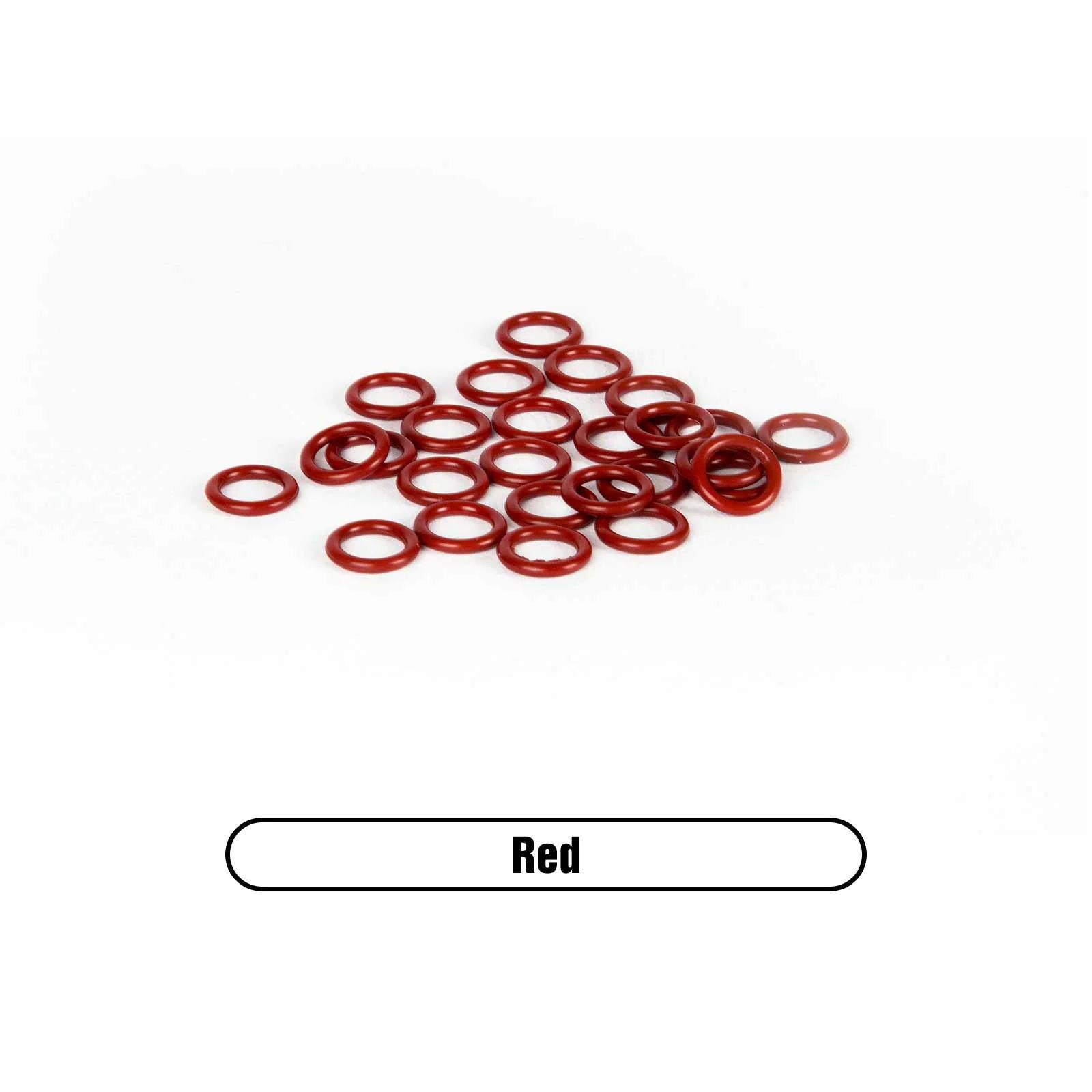 View of X Zone Wacky Rigging O-Rings Small for 3 & 4" Stick Baits Red available at EZOKO Fishing