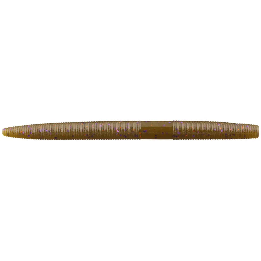 View of Softbaits Yamamoto Senko 4" Green Pumpkin W/ Large Green & Purple Flake available at EZOKO Fishing