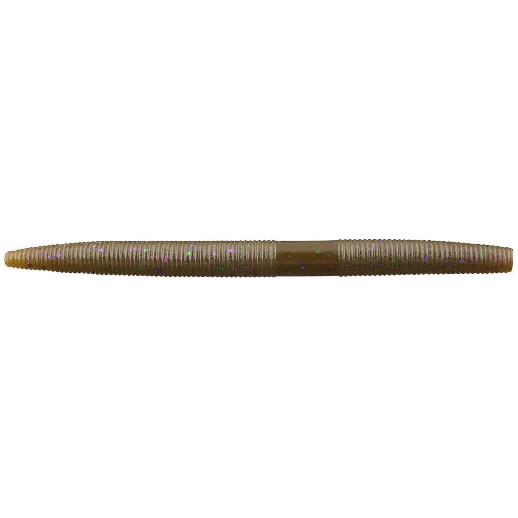 View of Softbaits Yamamoto Senko 7" Green Pumpkin W/ Large Green & Purple Flake available at EZOKO Fishing