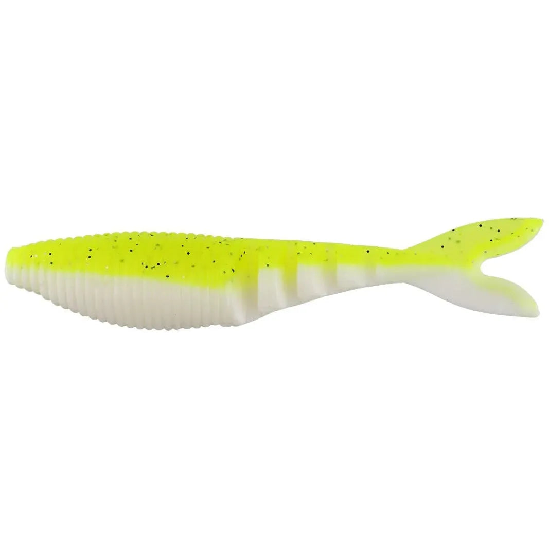 View of Softbaits Yamamoto Zako 4" Chartreuse Shad available at EZOKO Fishing