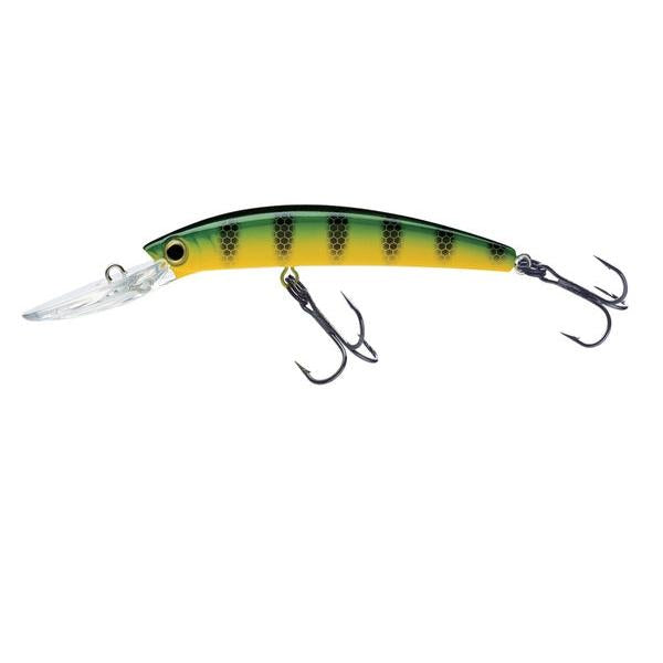 View of Crankbait Yo-Zuri Crystal Minnow Deep Diver Walleye 4 3/8" Green Perch available at EZOKO Fishing