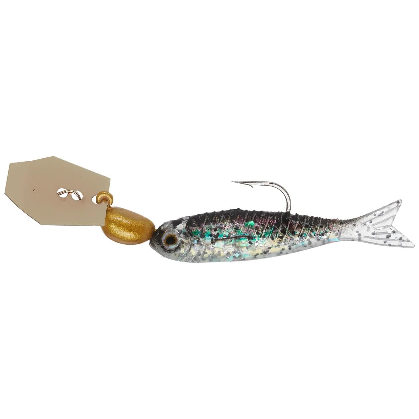 View of Z-Man FLASHBACK MINI 1/8 OZ GOLD/BLACK available at EZOKO Fishing