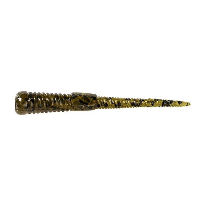 View of Softbaits Z-Man Micro WormZ 2" GREEN PUMPKIN available at EZOKO Pike and Musky Shop