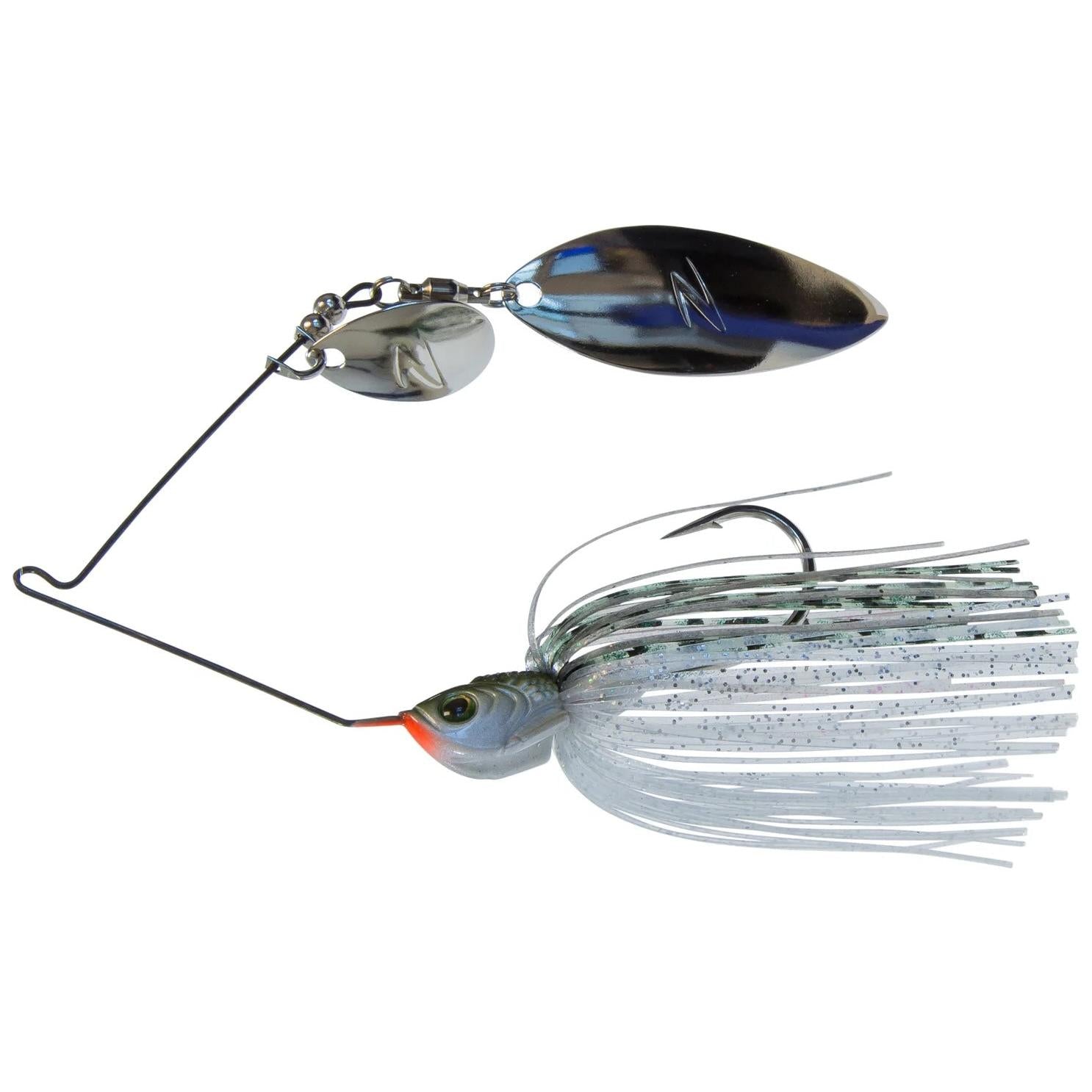 View of Spinnerbaits Z-Man SlingBladeZ Willow Colorado (1/2oz) Spinnerbait Greenback available at EZOKO Fishing