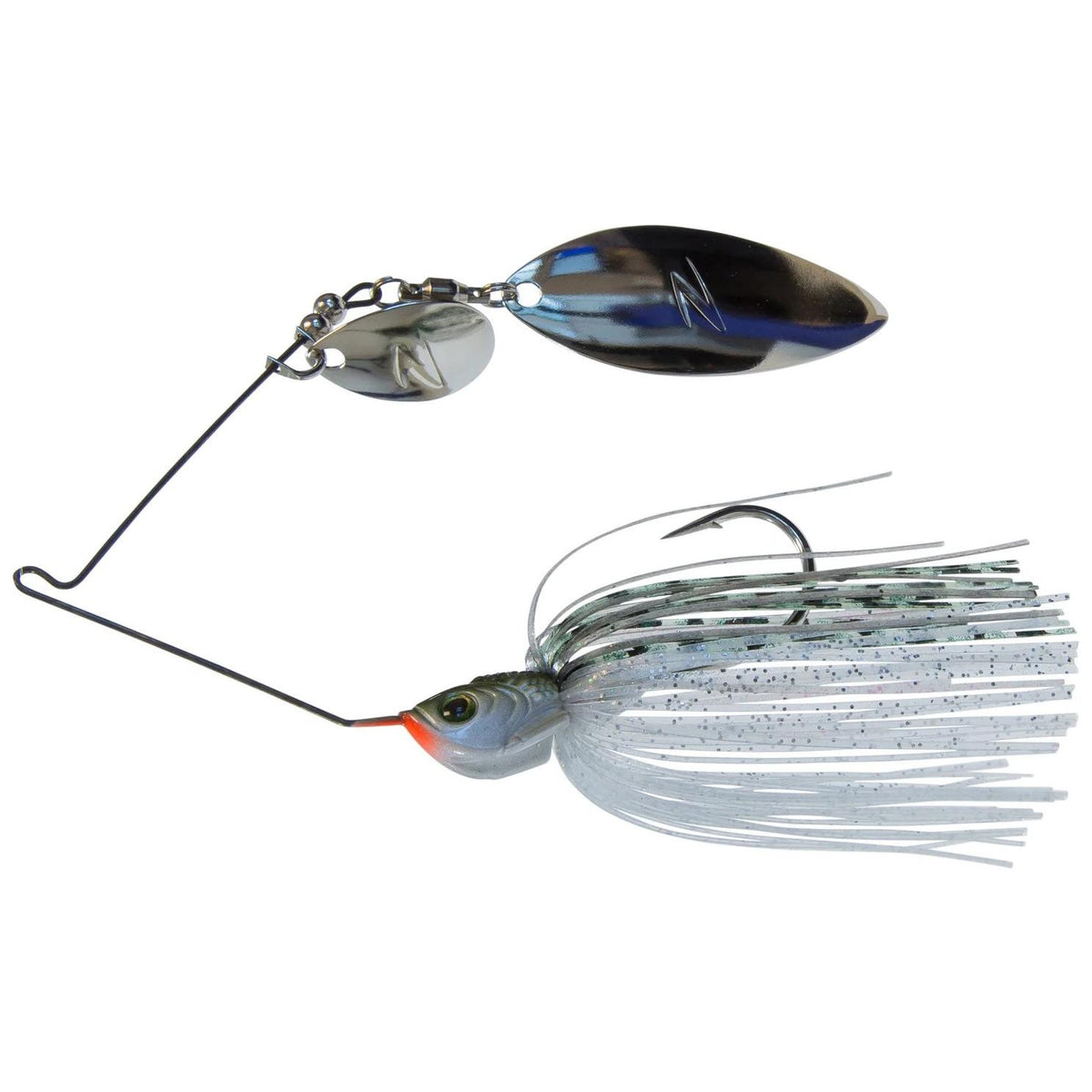 View of Spinnerbaits Z-Man SlingBladeZ Willow Colorado (1/2oz) Spinnerbait Greenback available at EZOKO Fishing