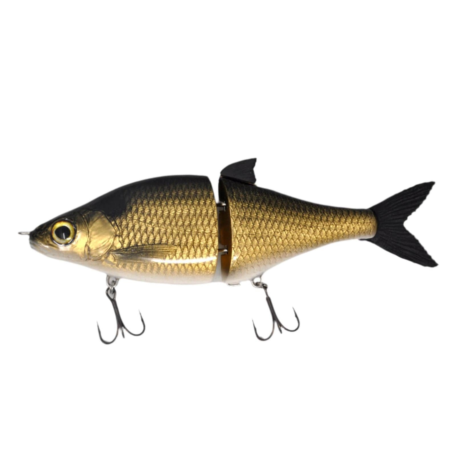 View of Hard Swimbaits Zorba Bait White Fish Swimbait Smoked Shad available at EZOKO Pike and Musky Shop