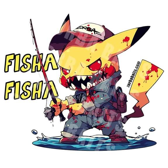 View of Stickers Zorba Baits Fisha Fisha Sticker available at EZOKO Pike and Musky Shop