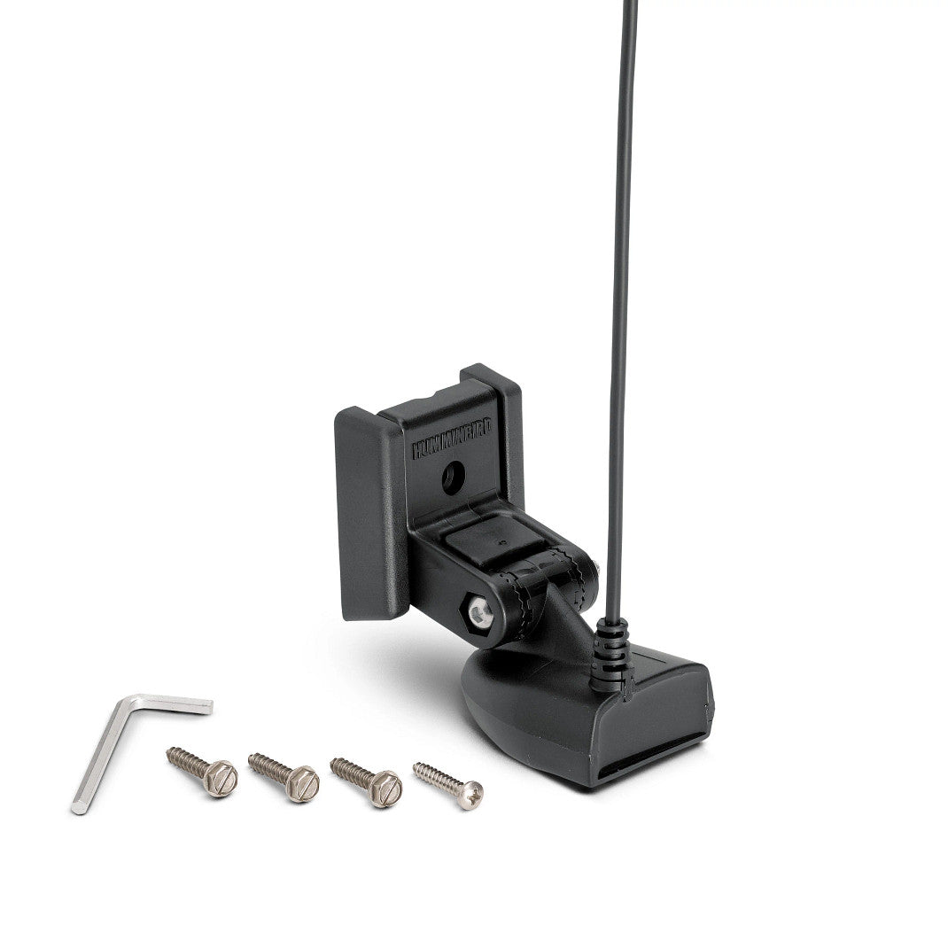 View of transducer Humminbird XNT 9 HW T - HELIX Dual Spectrum CHIRP w/ Temp Transom Transducer available at EZOKO Pike and Musky Shop