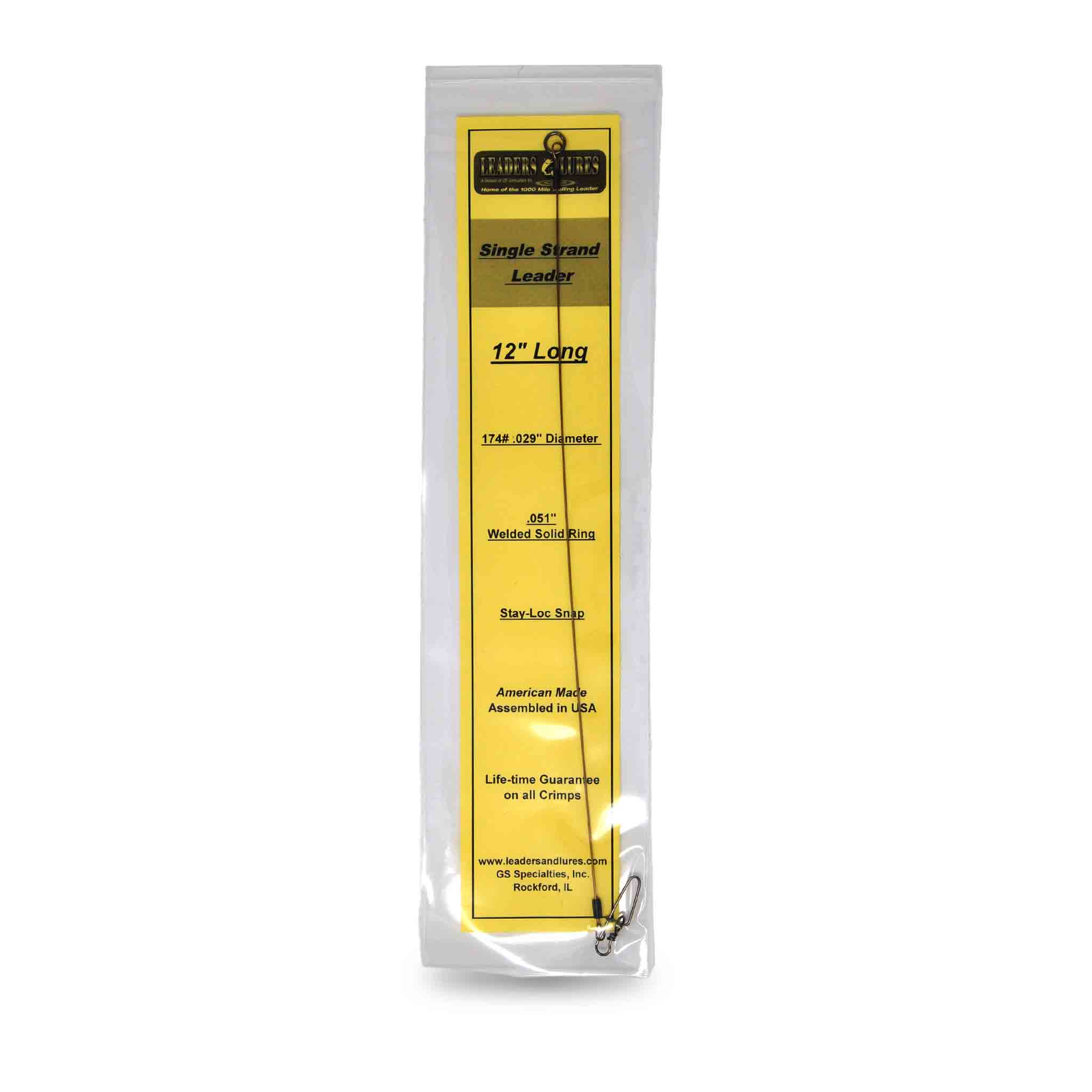 Leaders and Lures Solid Wire 174lb Leaders Leaders