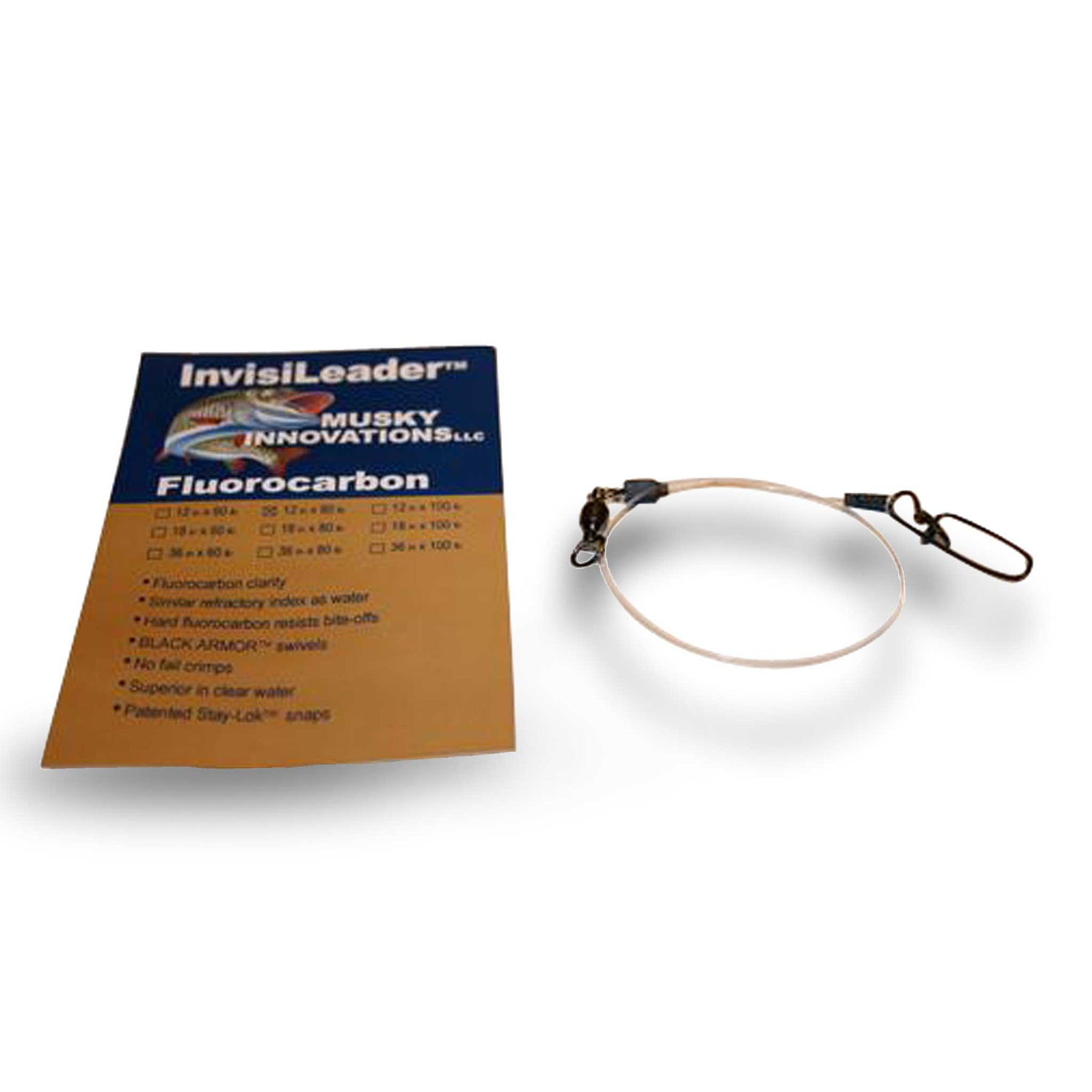 Musky Innovations Invisi Fluorocarbon Leader Leaders