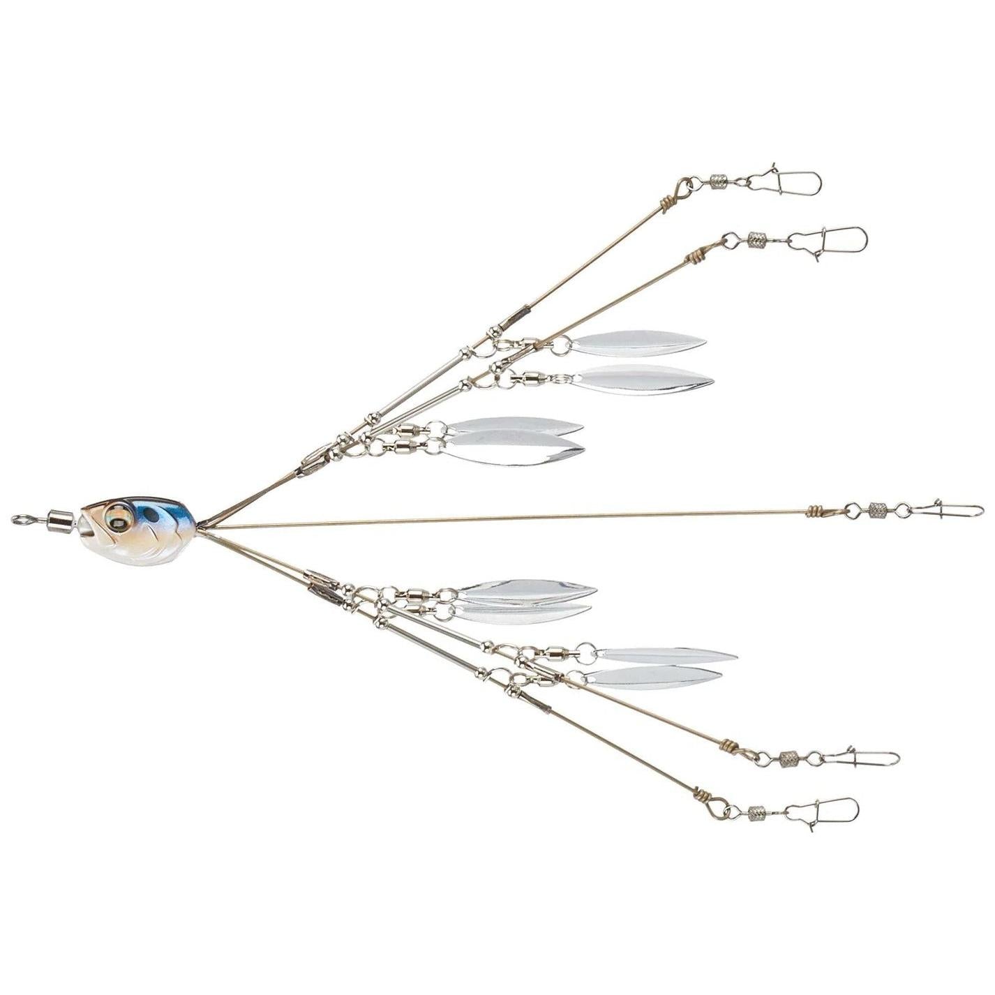View of Rigs 6th Sense Divine 5-Wire 8-Blade Umbrella Rig 6.5" 4K Shad available at EZOKO Fishing