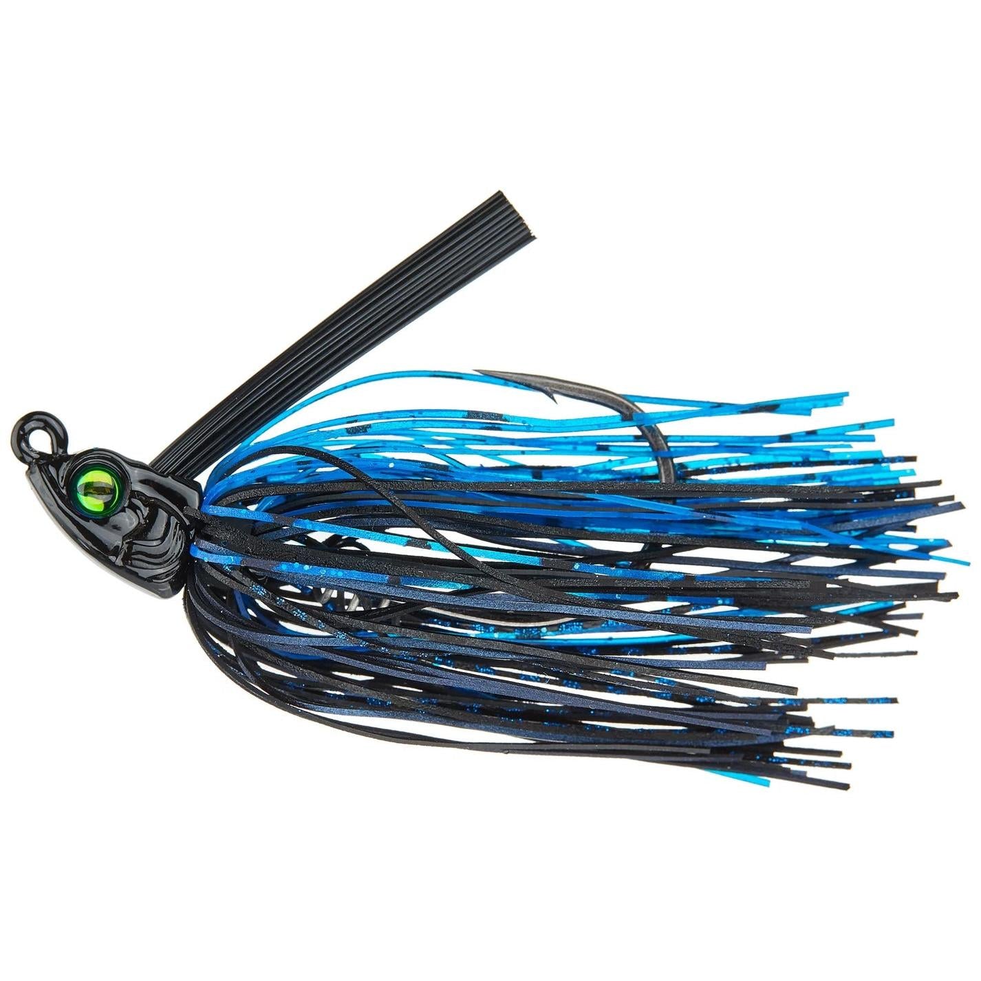View of Swim Jig 6th Sense Divine Swim Jig 3/8oz Black and Blue available at EZOKO Fishing