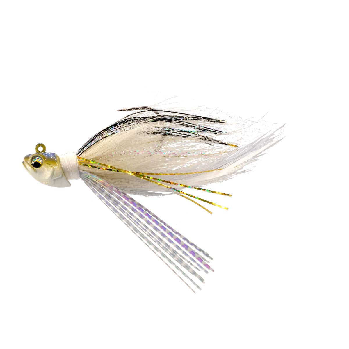 View of Jigs 6th Sense Flock Hair Jig 5/8oz Gizzard Shad available at EZOKO Fishing