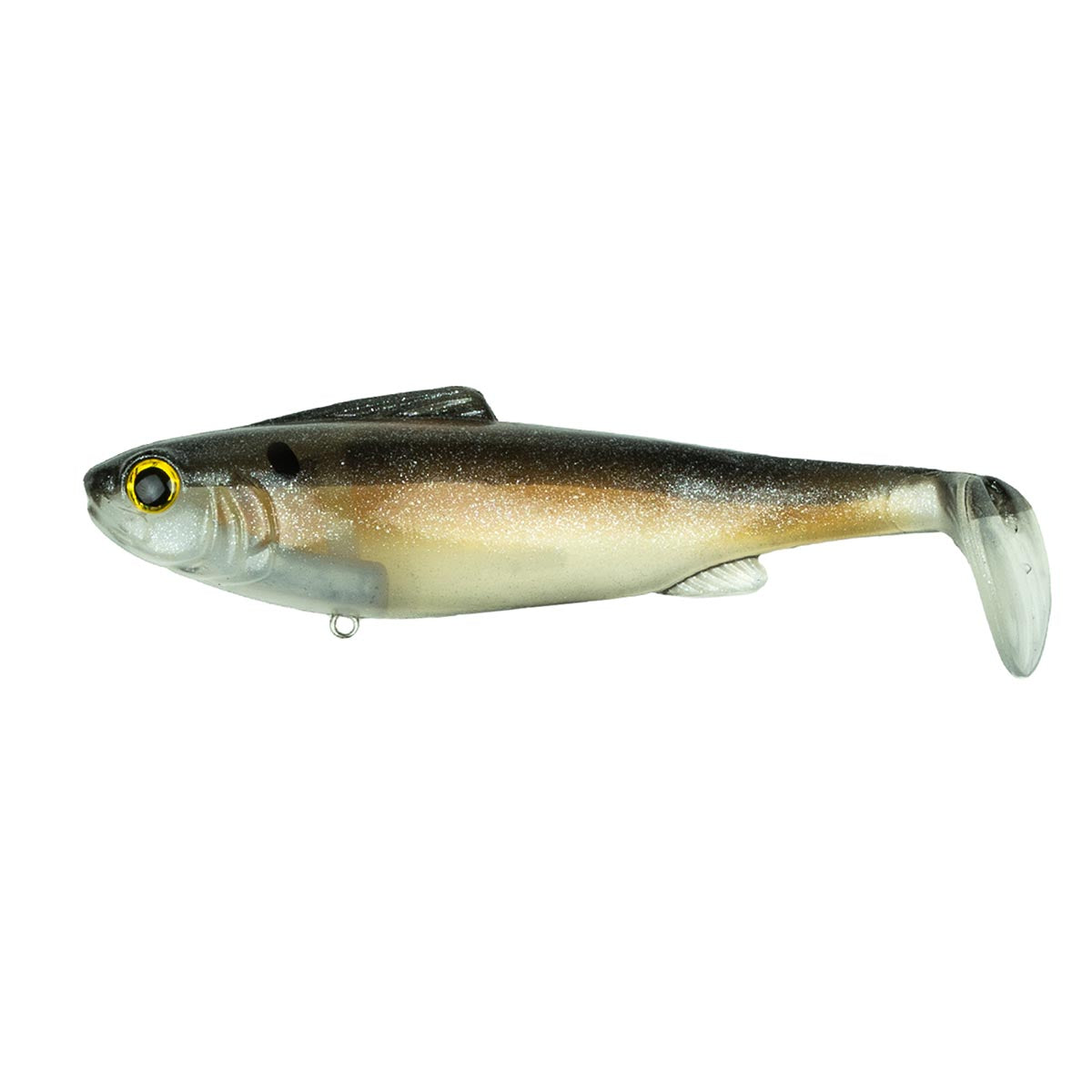 View of Swimbait 6th Sense Hangover 6.25 Swimbait Ghost Gizzard Medium Sink available at EZOKO Fishing