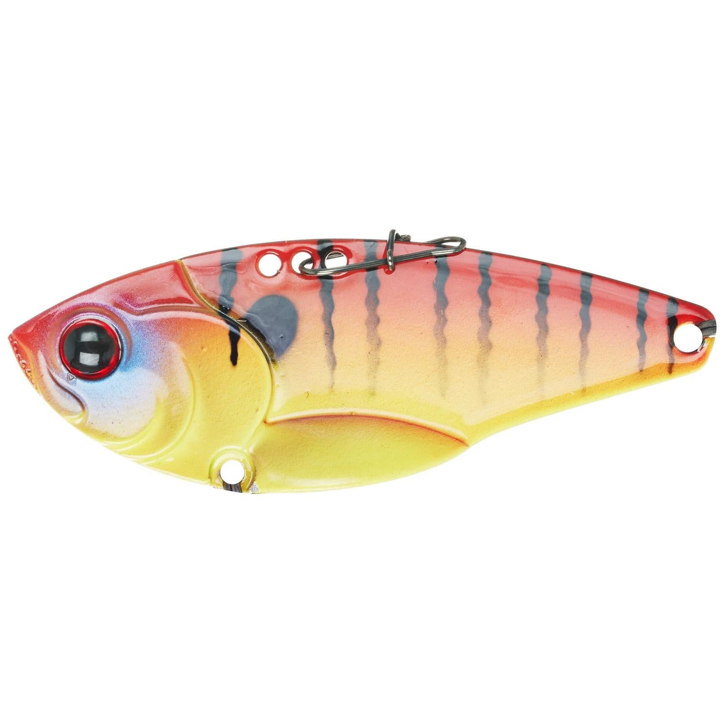 View of Blade Bait 6th Sense Slice Blade Bait 2" - 3/8oz Fire Perch available at EZOKO Fishing