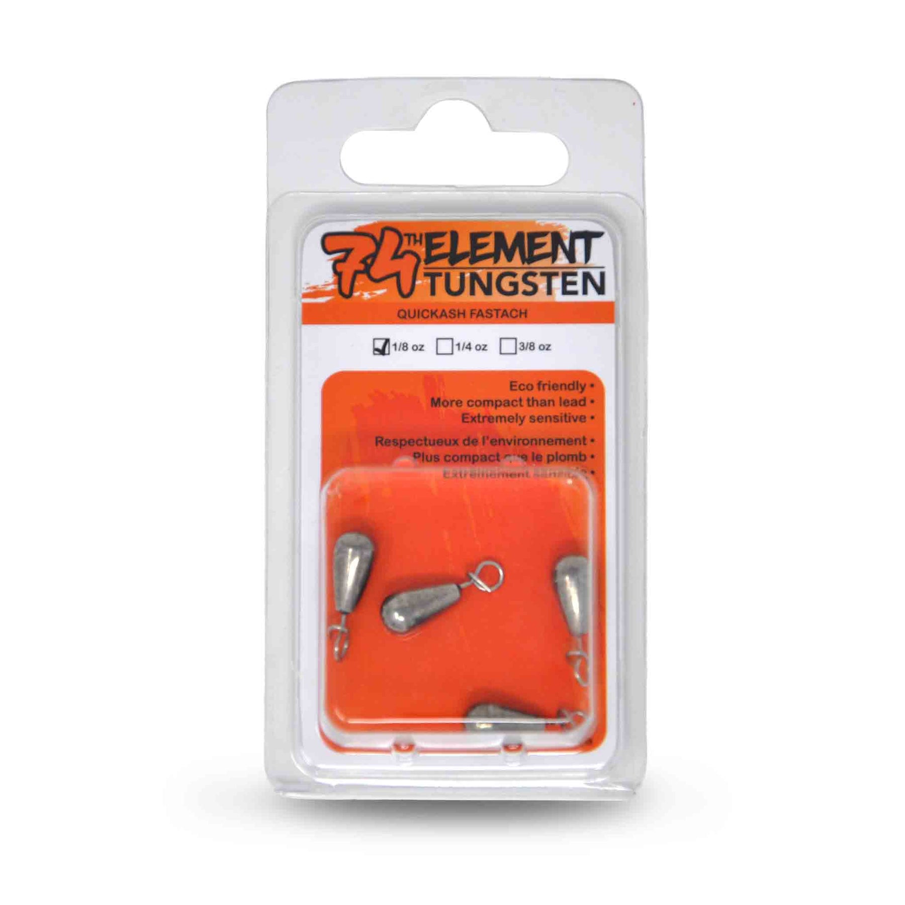 74th element Quickash Fastach Sinker 1/8 oz Weights