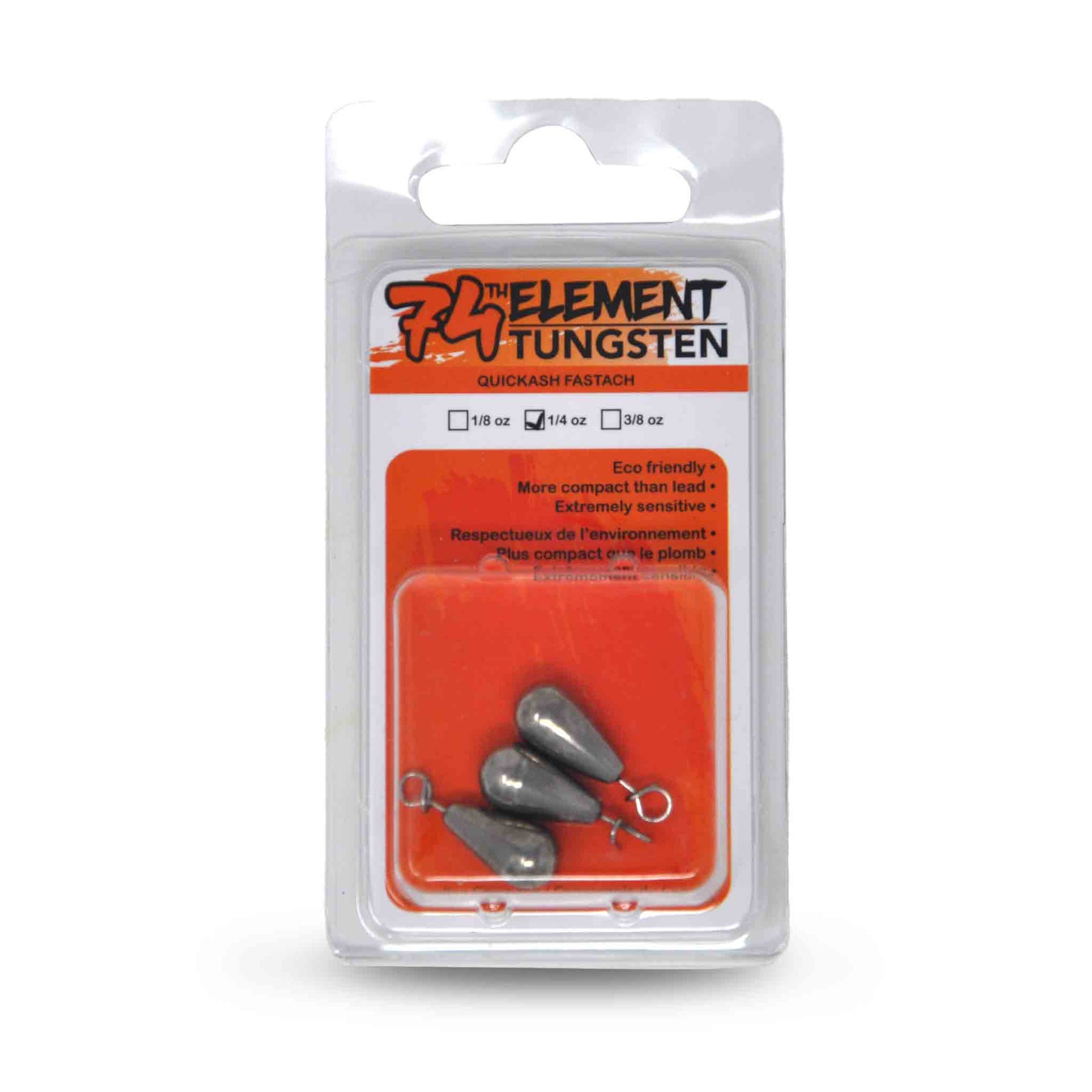 74th element Quickash Fastach Sinker 1/4 oz Weights
