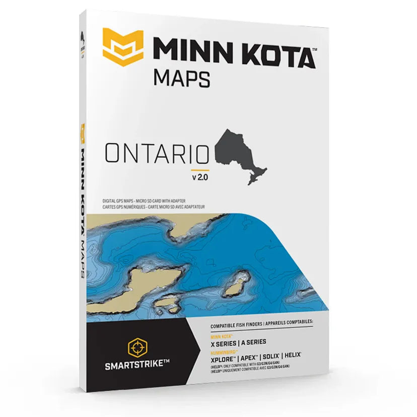 Minn Kota Maps - Cartographie GPS Ontario v2.0