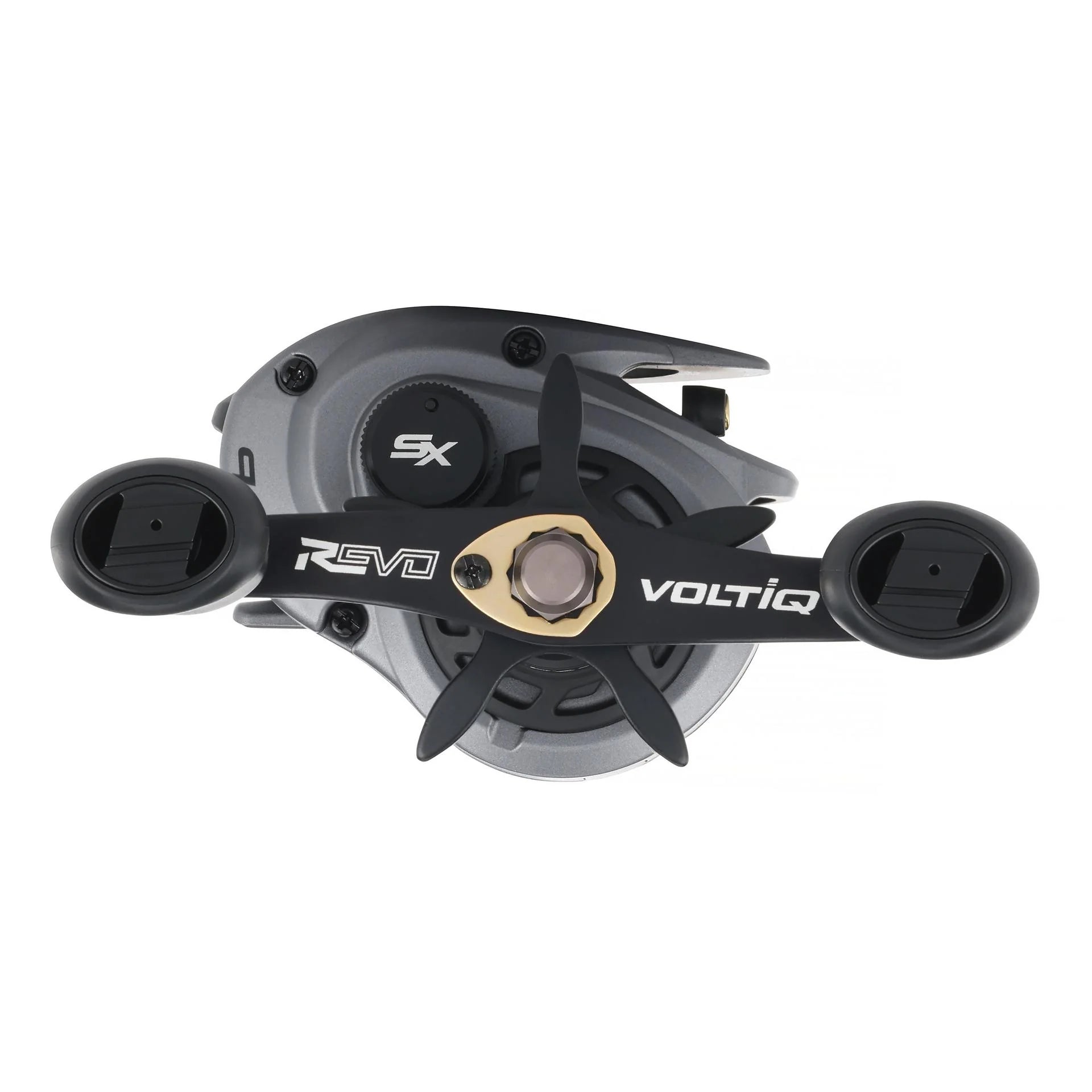 View of Au Garcia Revo SX VoltiQ Baitcast Reel available at EZOKO Fishing