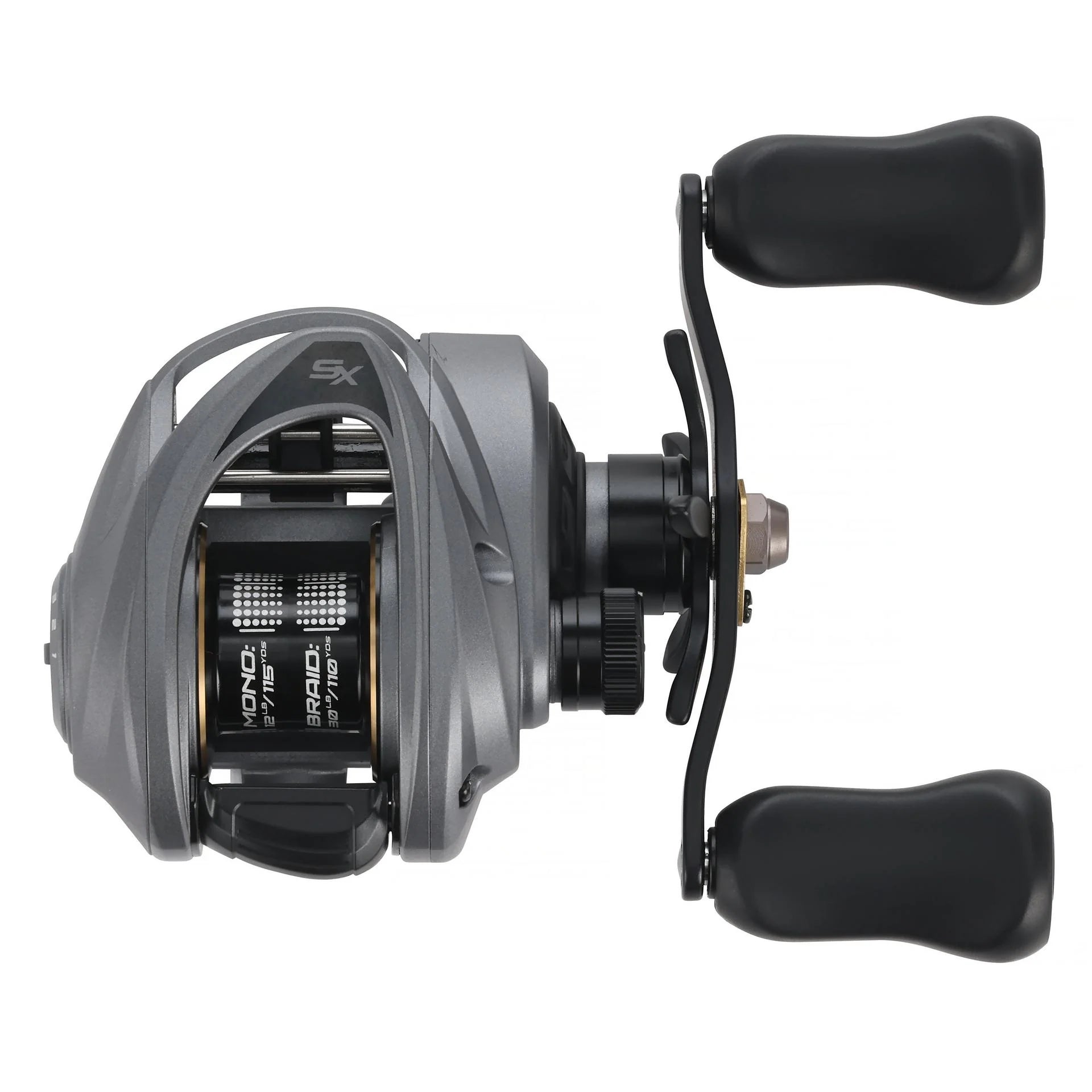 View of Au Garcia Revo SX VoltiQ Baitcast Reel available at EZOKO Fishing