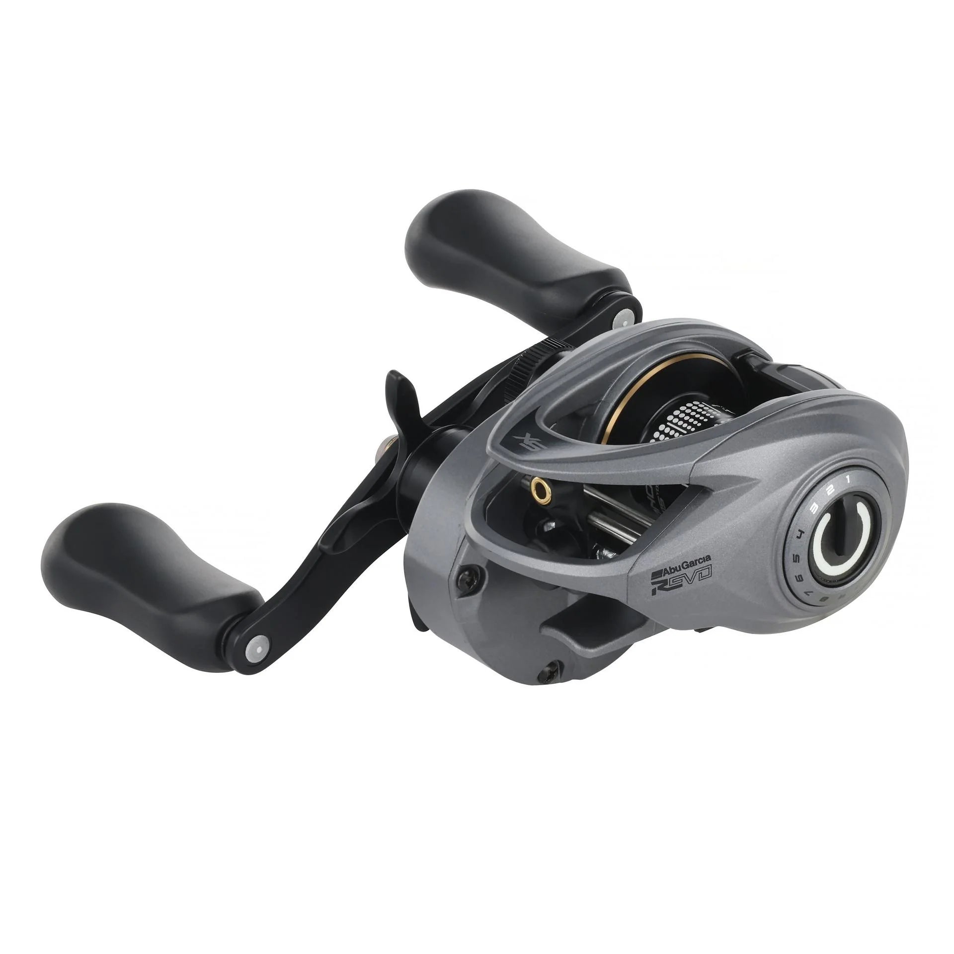 View of Au Garcia Revo SX VoltiQ Baitcast Reel available at EZOKO Fishing