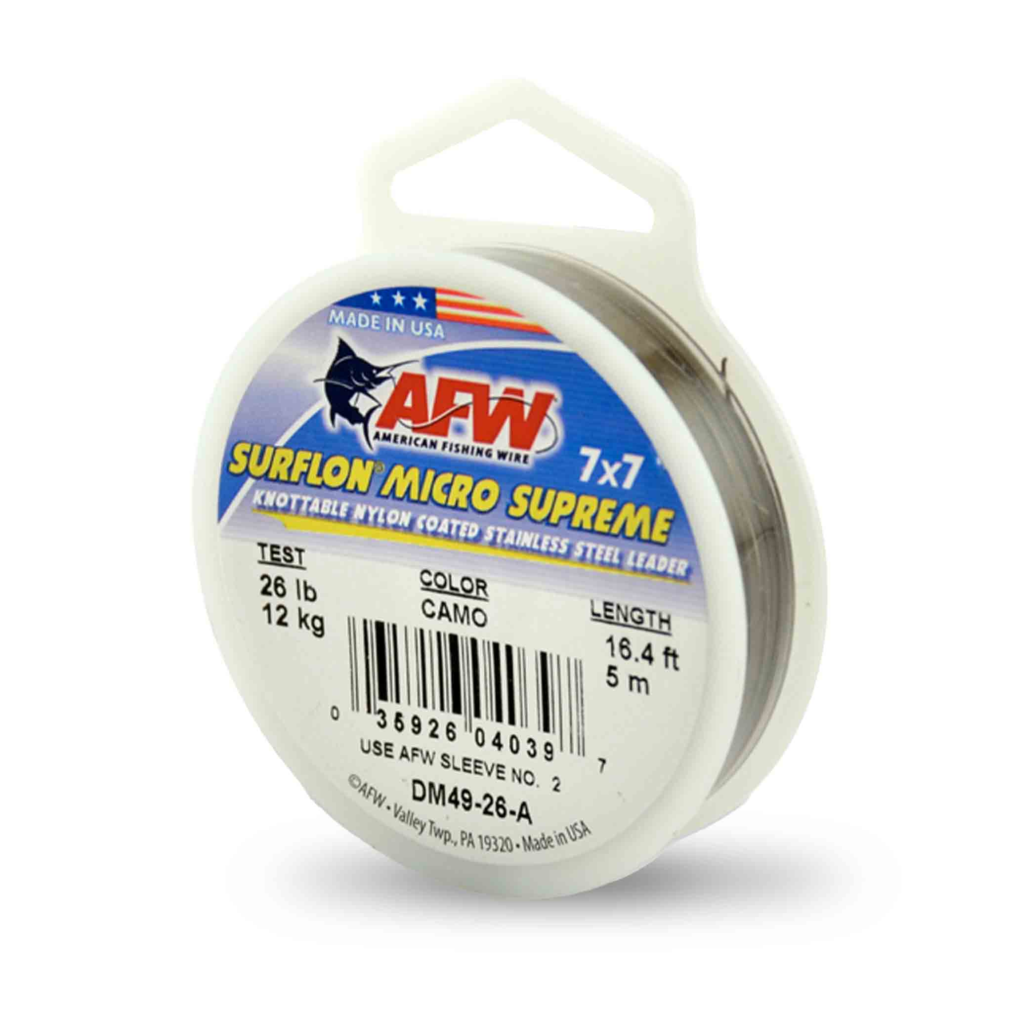 AFW Surfstrand Micro Supreme 7x7 26lb Fly Leader Materials