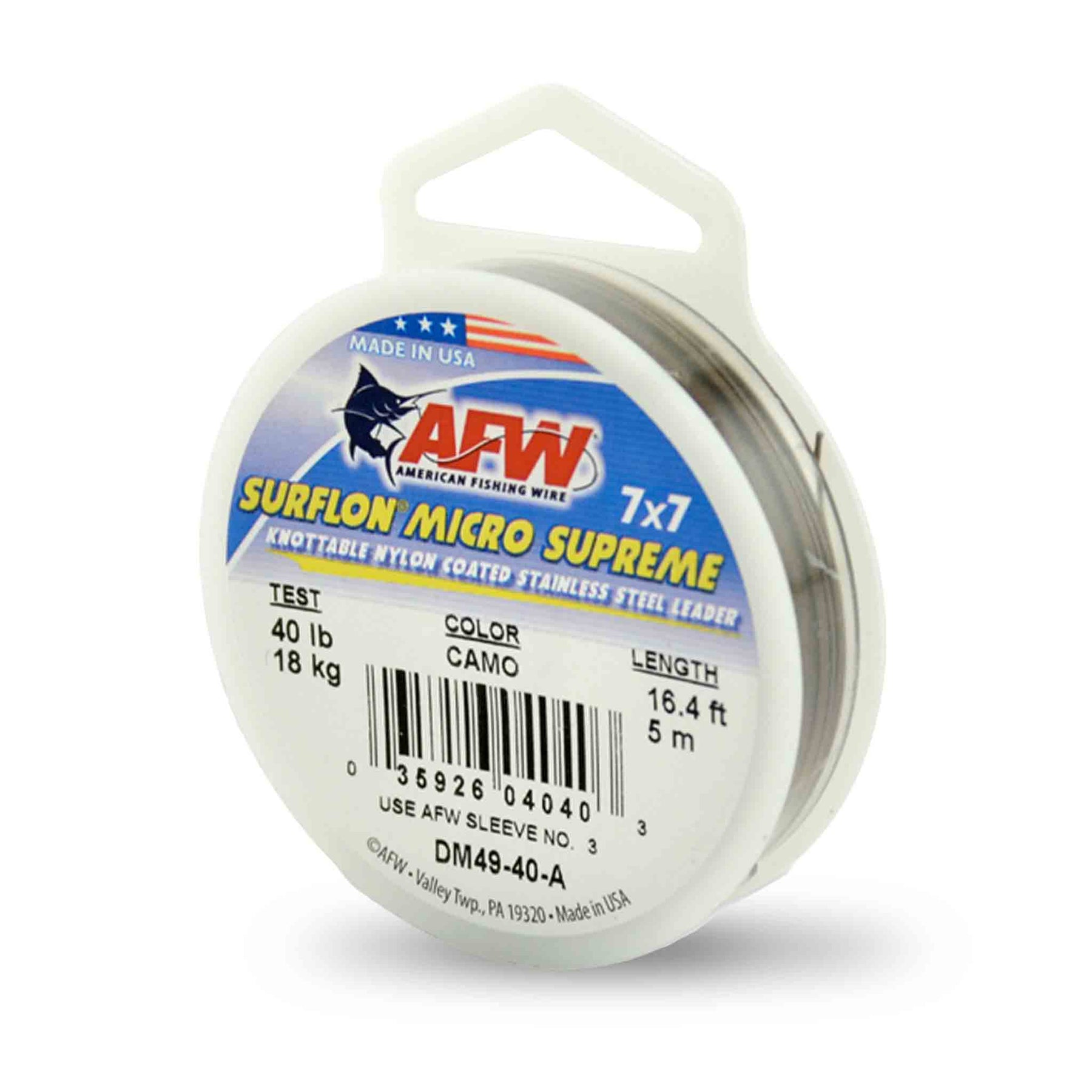 AFW Surfstrand Micro Supreme 7x7 40 lb Fly Leader Materials