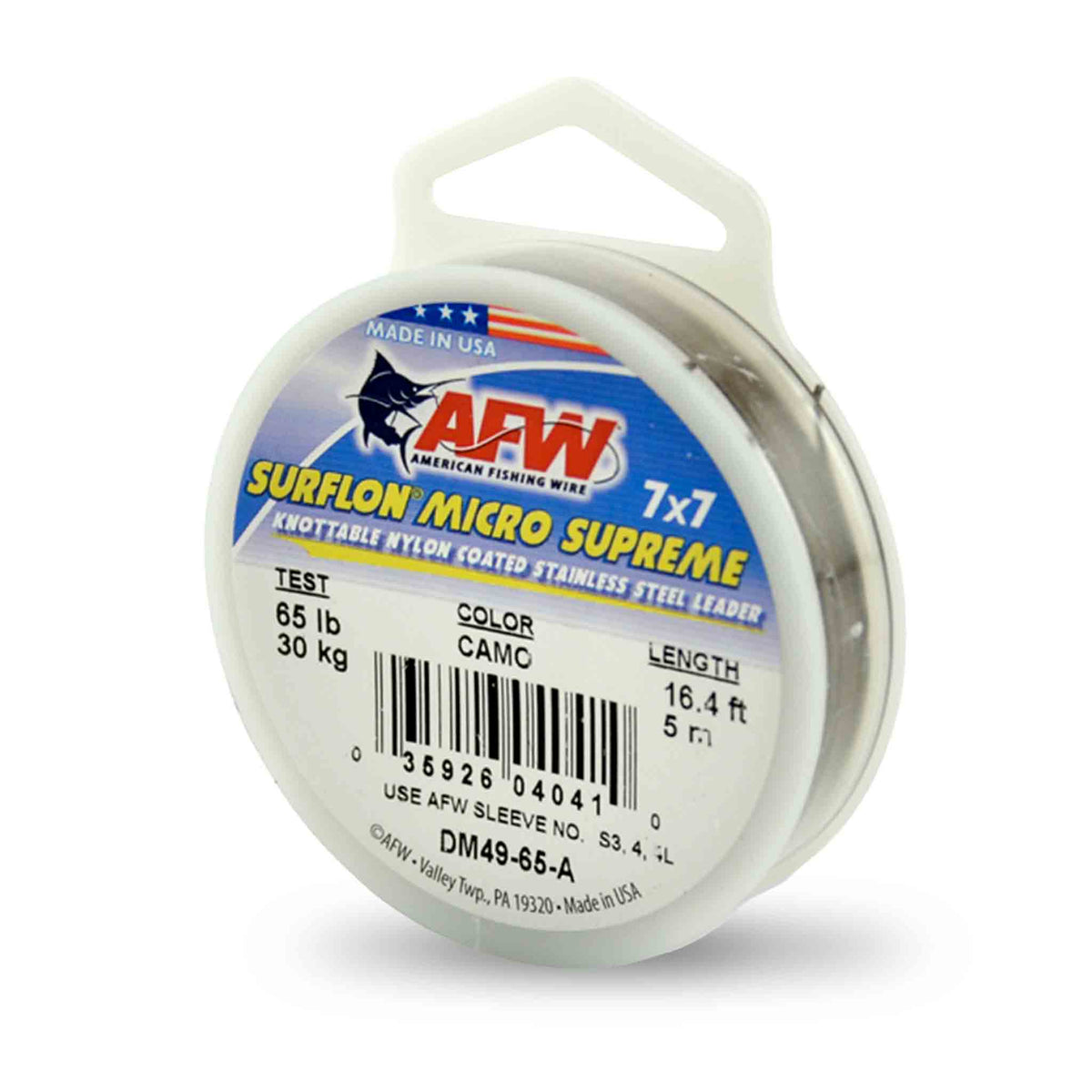 AFW Surfstrand Micro Supreme 7x7 65 lb Fly Leader Materials