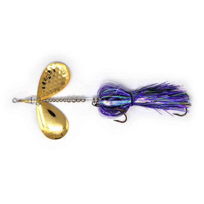 Purple Iridescent Skirt/Gold Blades
