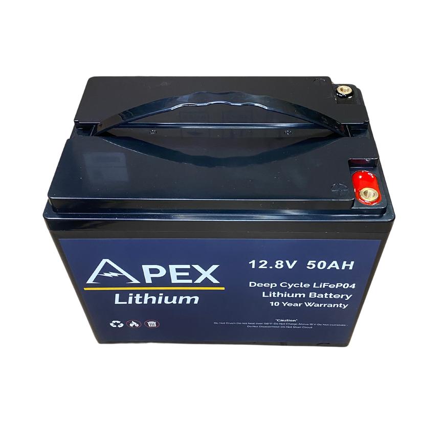 View of electronic_accessories Apex Lithium 12V 50Ah Battery available at EZOKO Fishing