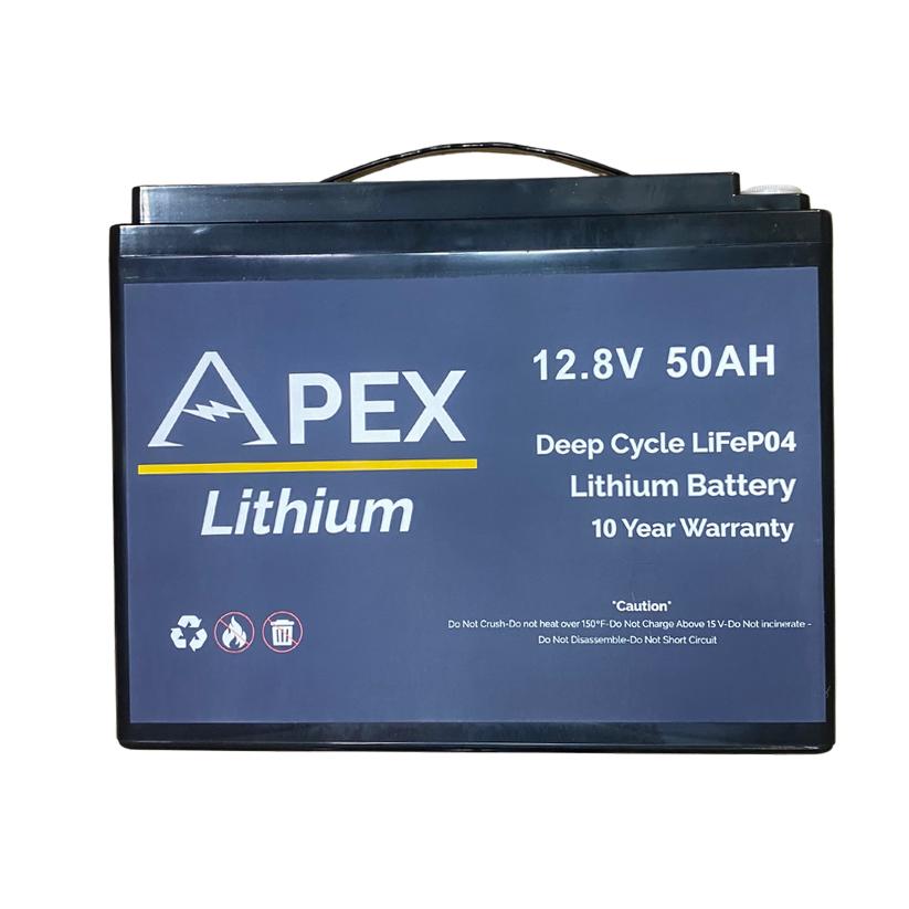 View of electronic_accessories Apex Lithium 12V 50Ah Battery available at EZOKO Fishing