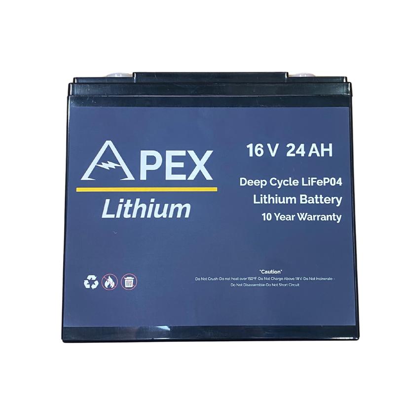 View of electronic_accessories Apex Lithium 16V 24AH Battery available at EZOKO Fishing