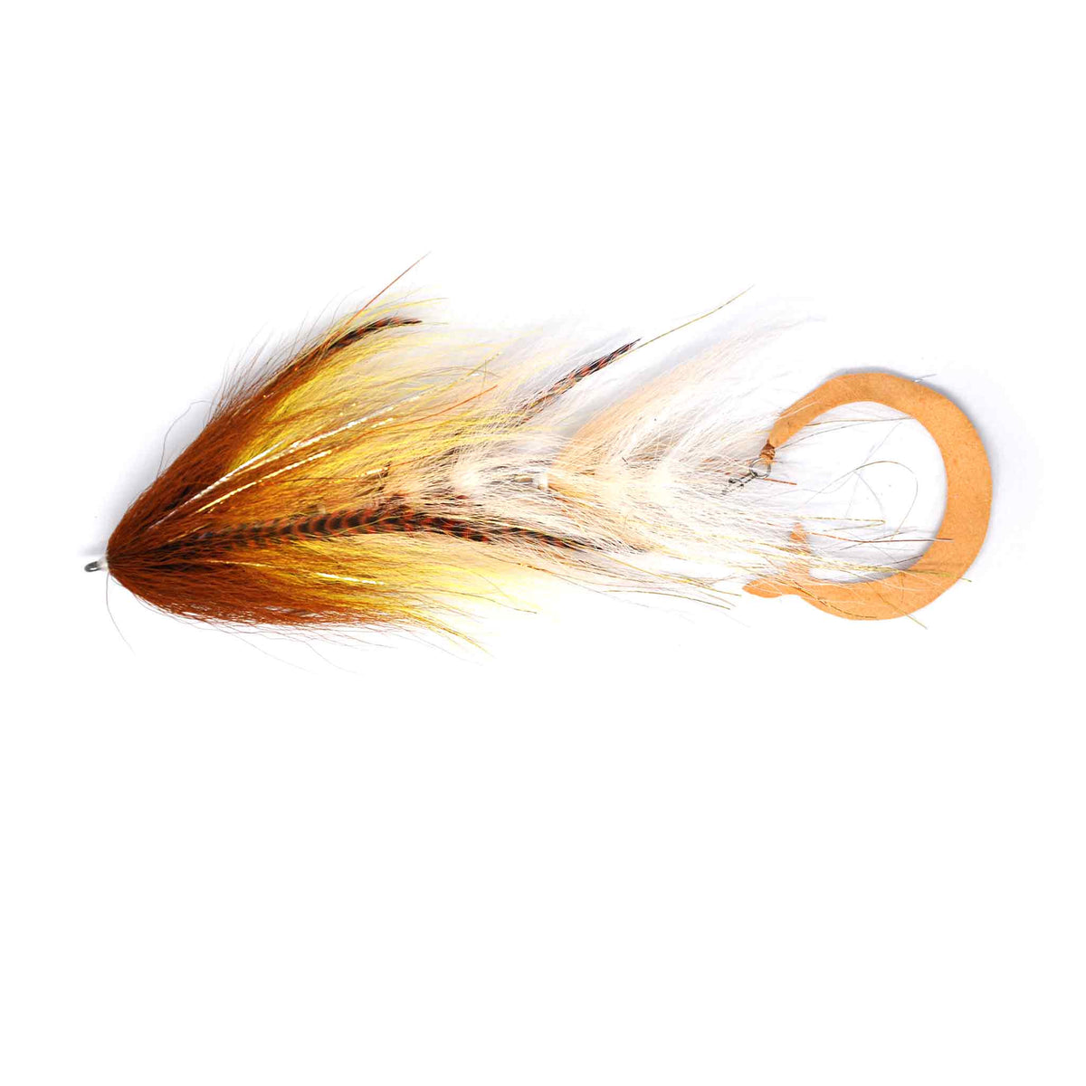 View of Bear Fly Co. Musky Mauler Fly Sucker Tan available at EZOKO Pike and Musky Shop