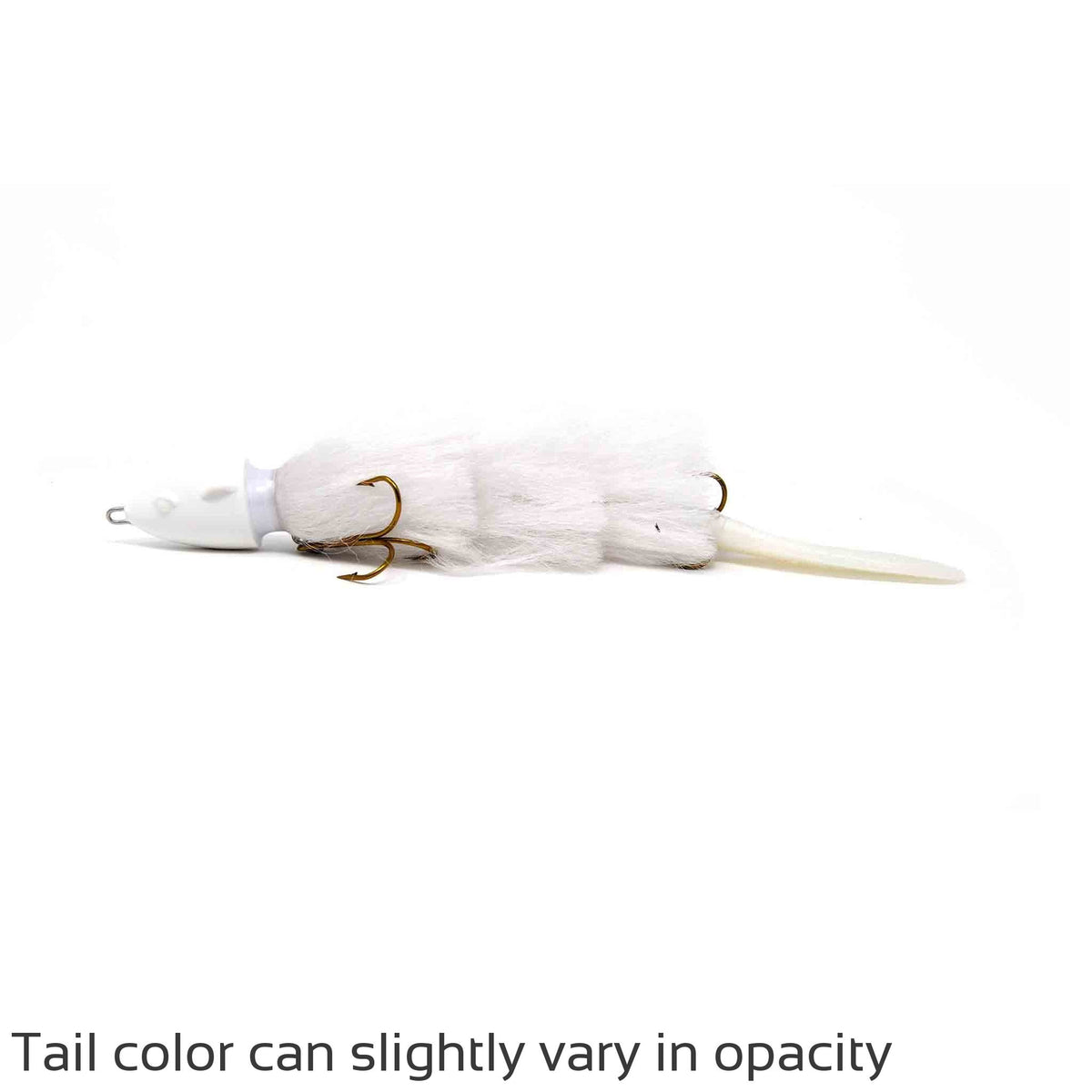Beaver's Baits Baby Beaver Arctic White Jerk-Glide Baits