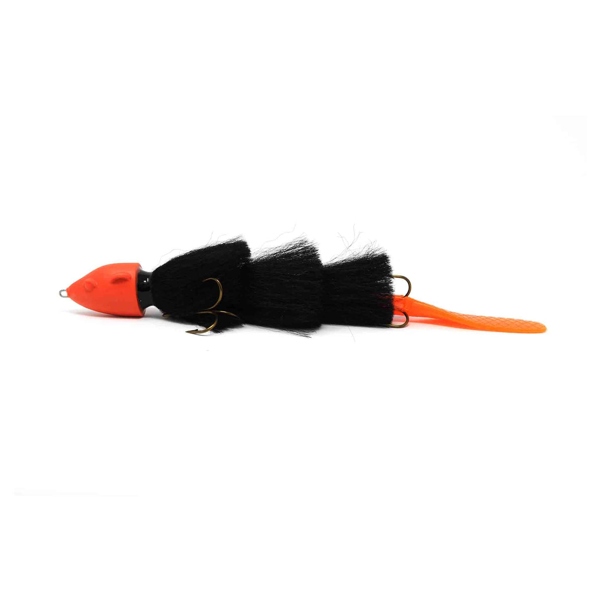 Beaver's Baits Baby Beaver XL Black / Orange Jerk-Glide Baits