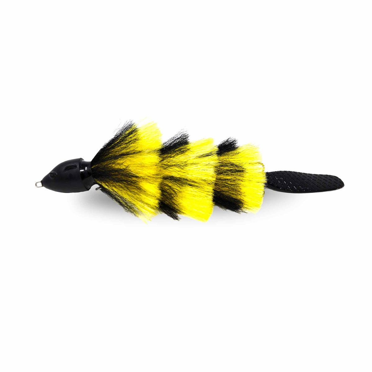 View of Jerk-Glide_Baits Beaver's Baits Baby Beaver XL Jerkbait Yellow / Black available at EZOKO Pike and Musky Shop