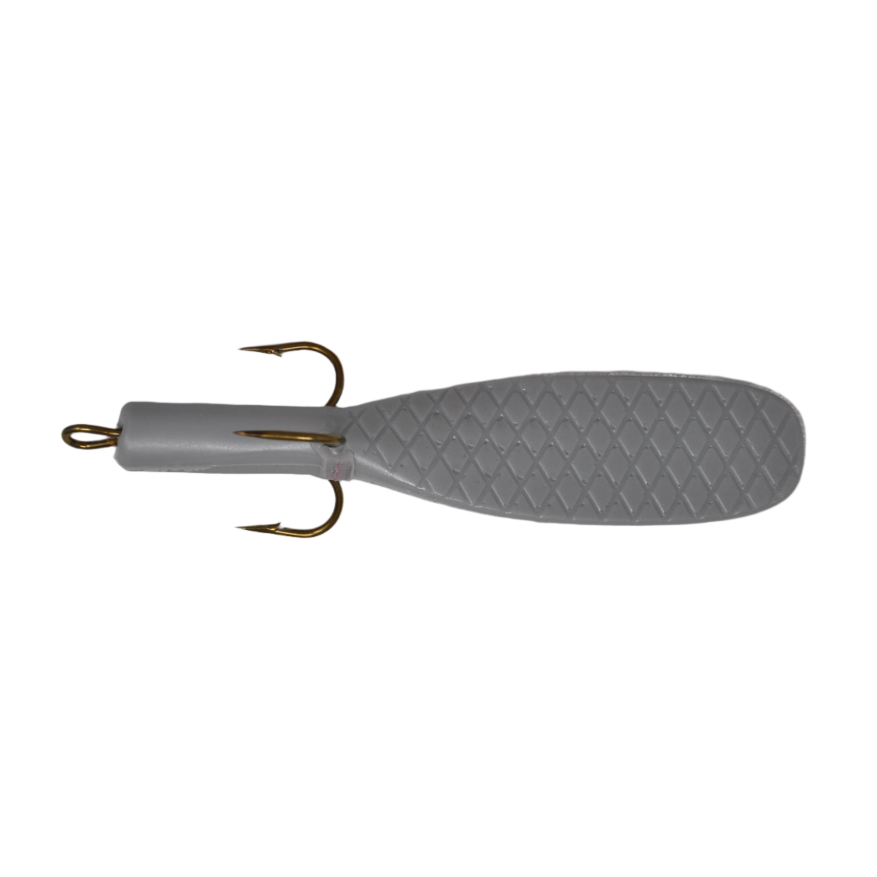 View of Replacement_Tails Beaver's Baits Baby Beaver XL Replacement Tail Silver available at EZOKO Pike and Musky Shop