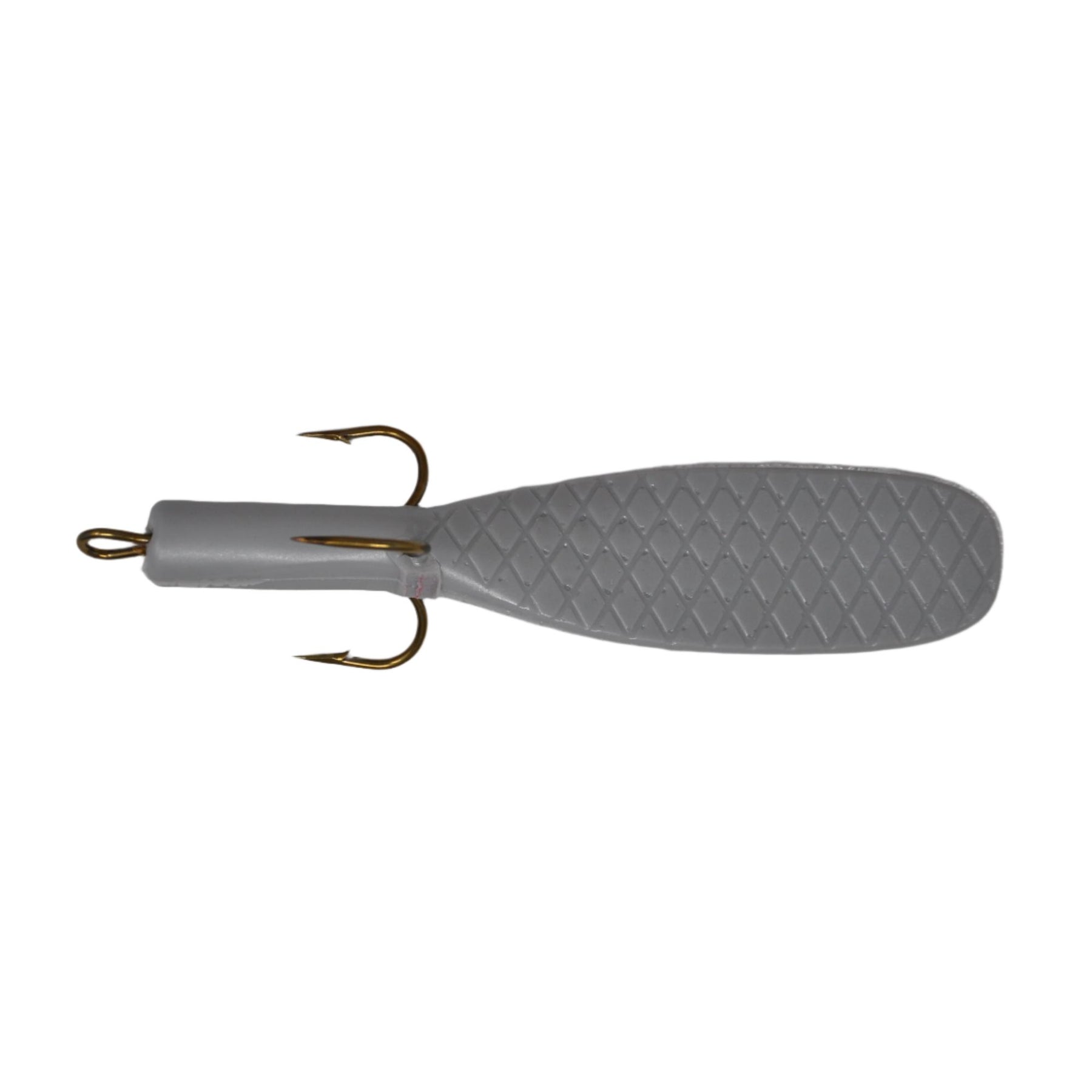 View of Replacement_Tails Beaver's Baits Mini Beaver Replacement Tail Silver available at EZOKO Pike and Musky Shop