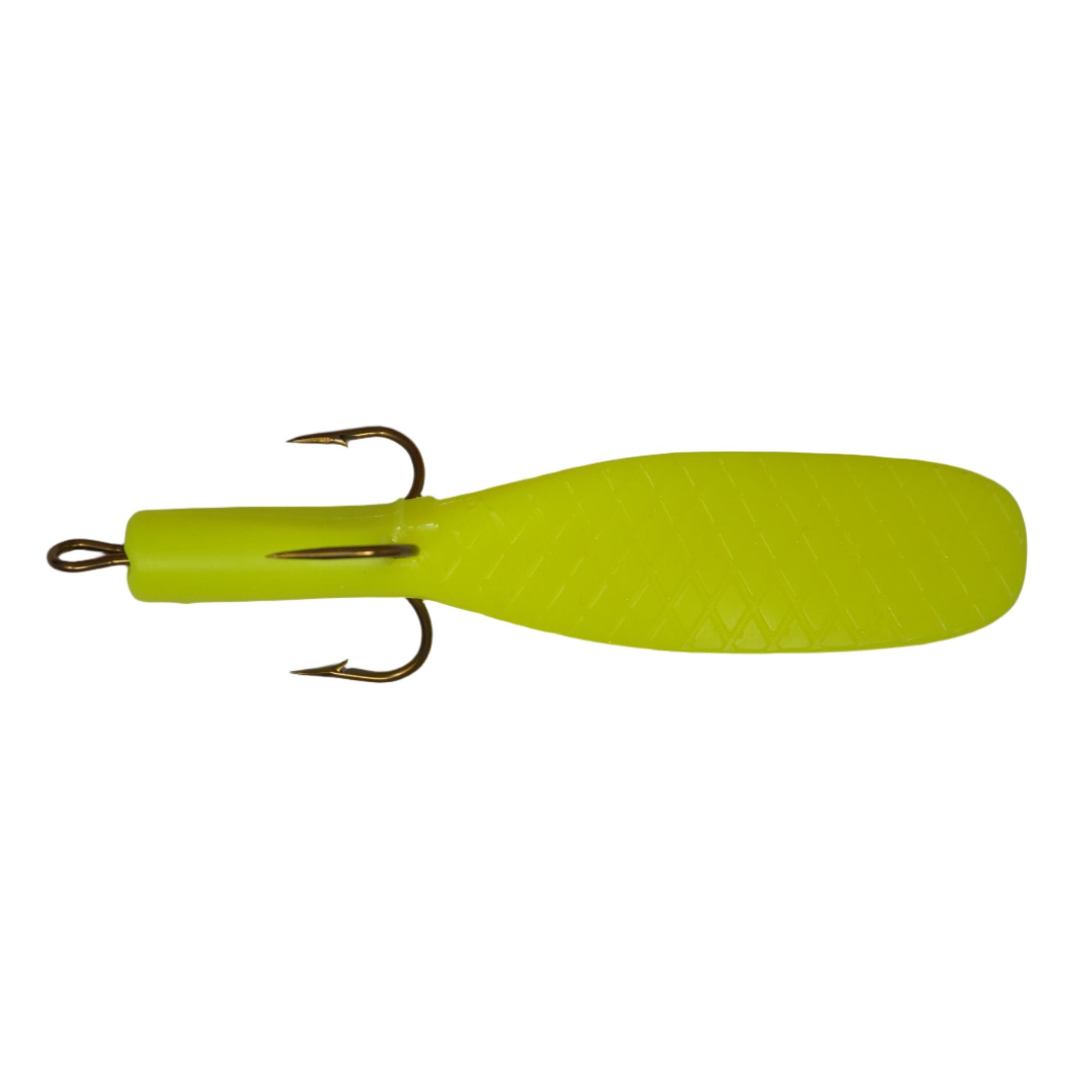 View of Replacement_Tails Beaver's Baits Mini Beaver Replacement Tail Yellow Chartreuse available at EZOKO Fishing