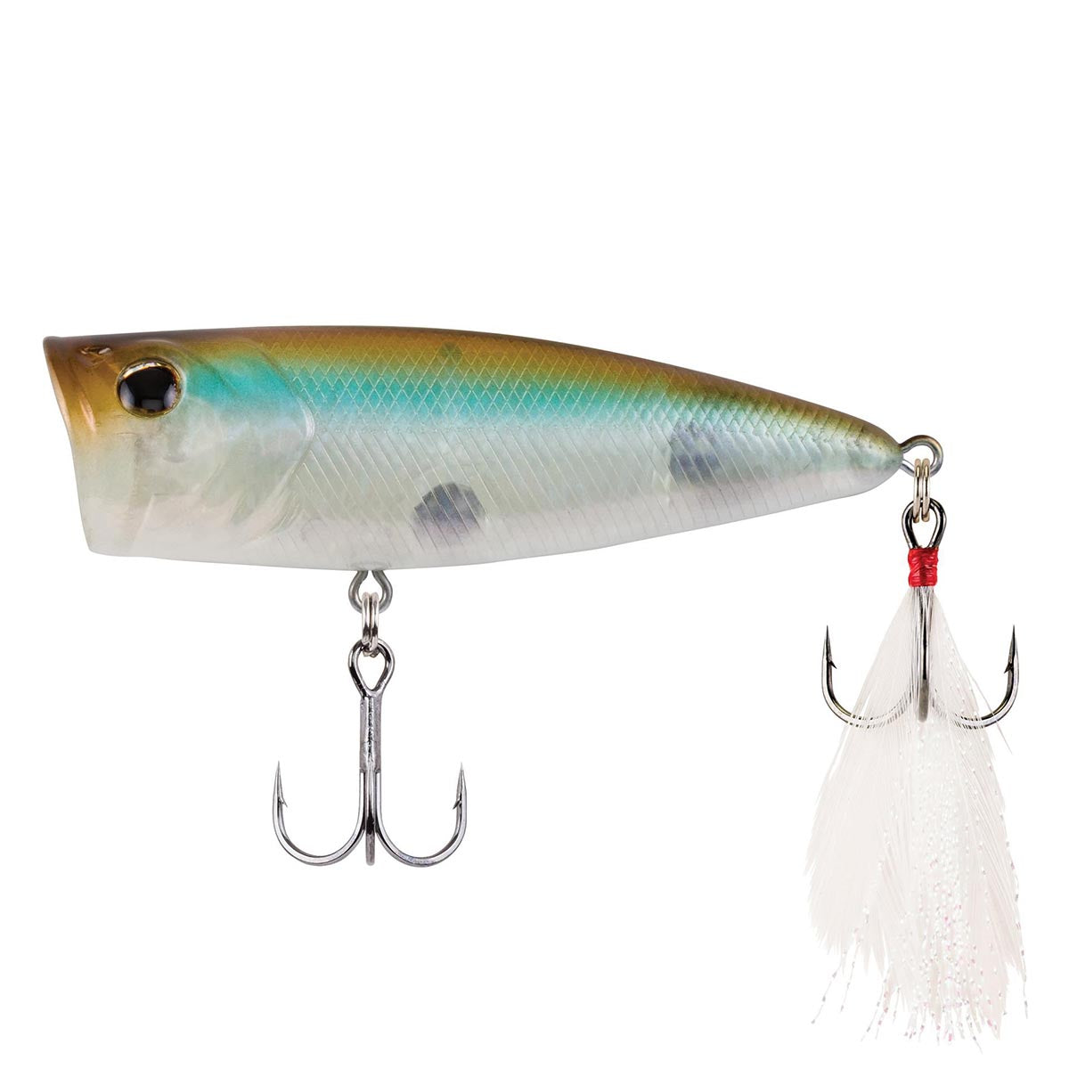 View of Popper Berkley Bullet Pop Popper 70mm Perfect Ghost available at EZOKO Fishing