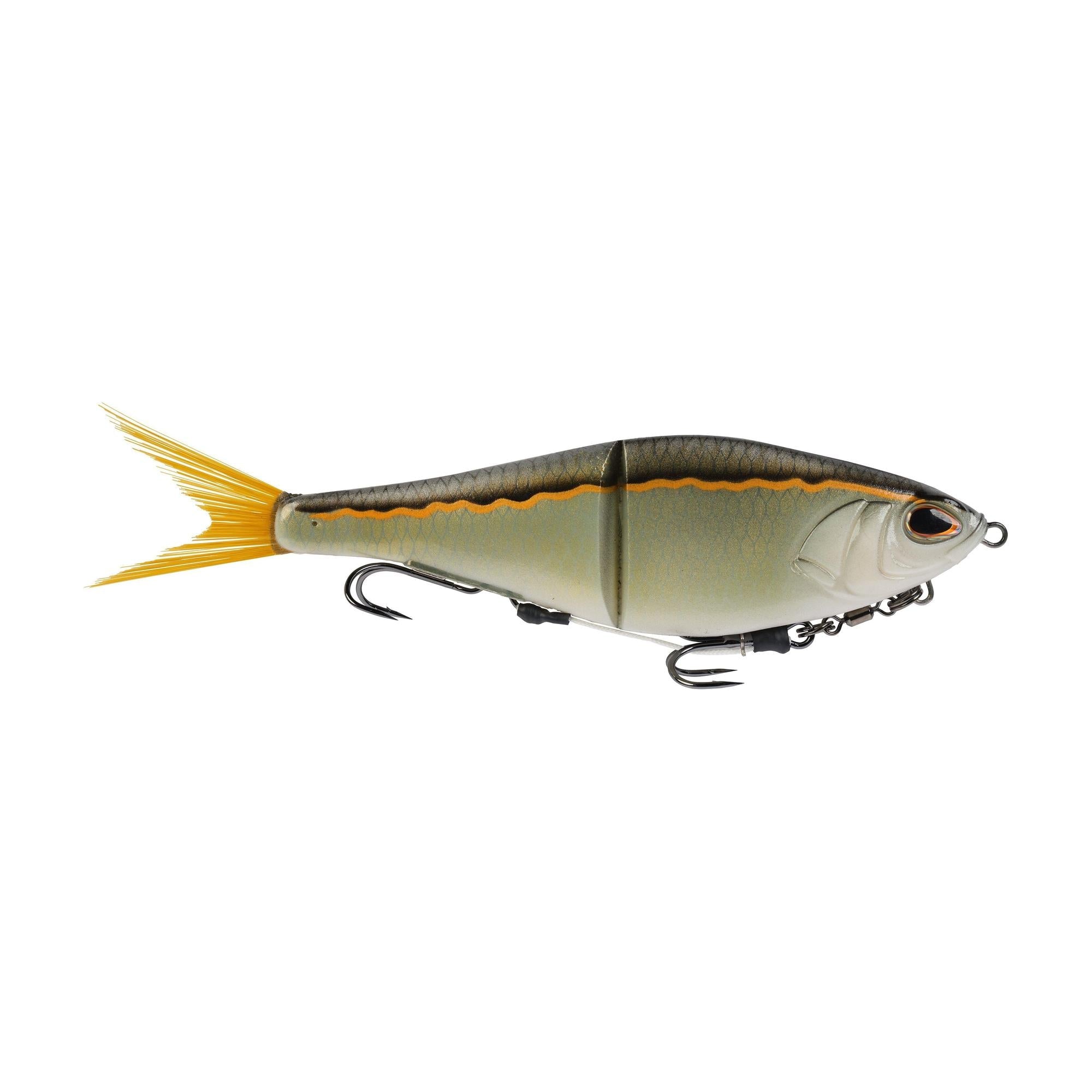 View of GlideBait Berkley PowerBait Chop Block Soft Glide Bait 10in Golden Shiner available at EZOKO Fishing