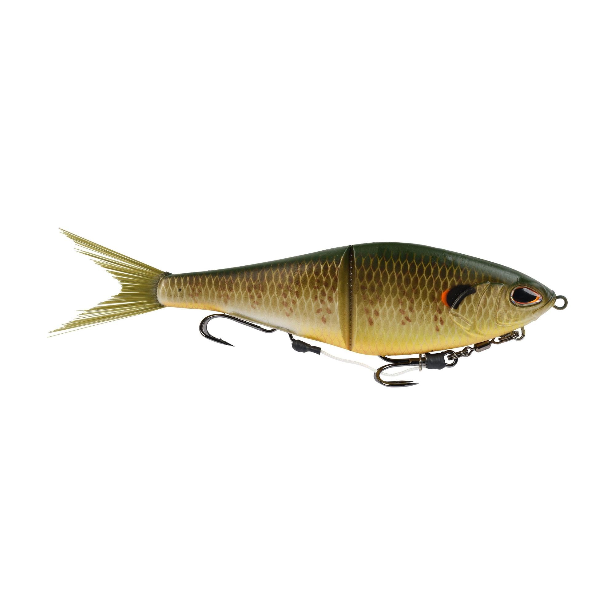 View of GlideBait Berkley PowerBait Chop Block Soft Glide Bait 8in Matte Shellcracker available at EZOKO Fishing