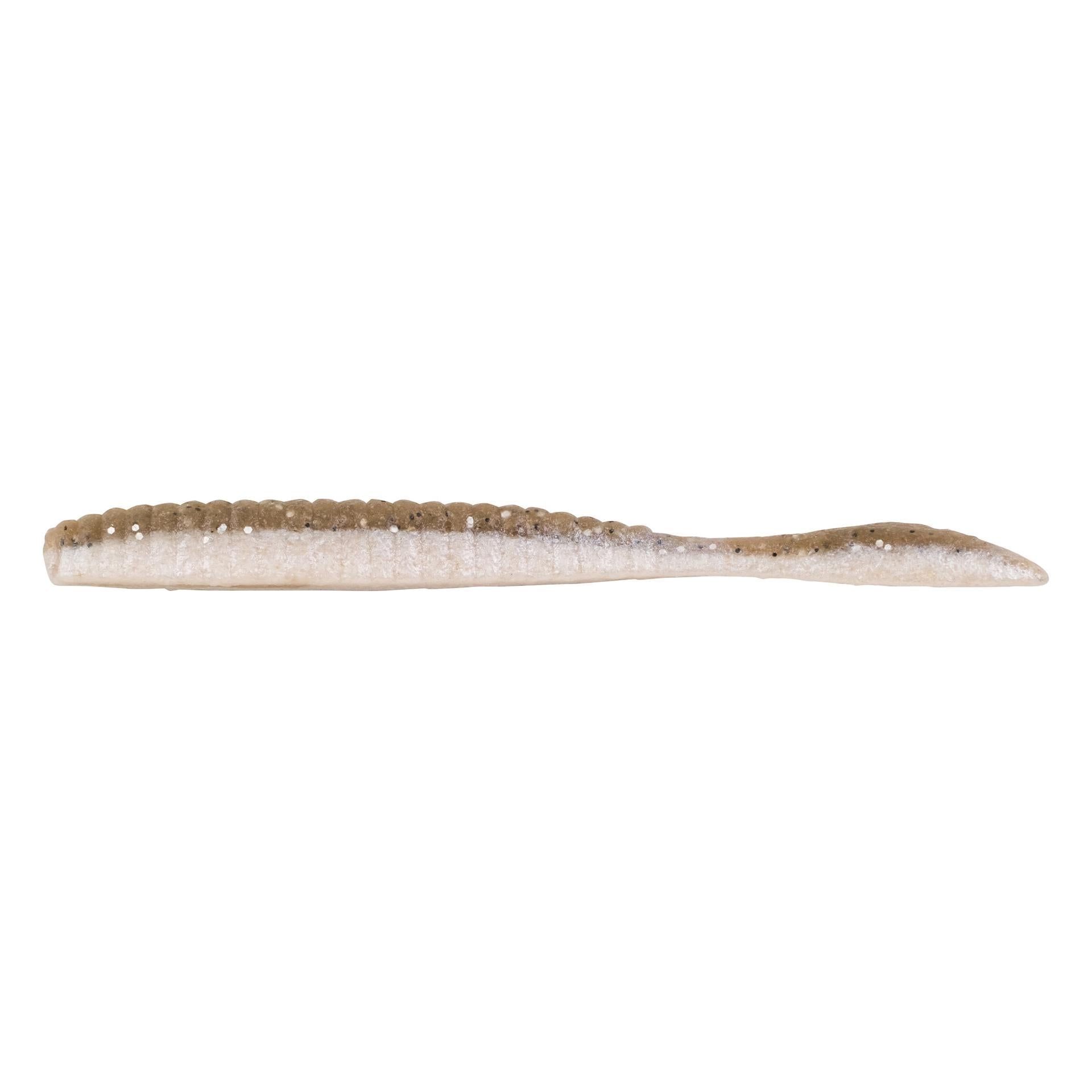 View of Worms Berkley PowerBait MaxScent Flat Worm 4.25 in Brown Back available at EZOKO Pike and Musky Shop