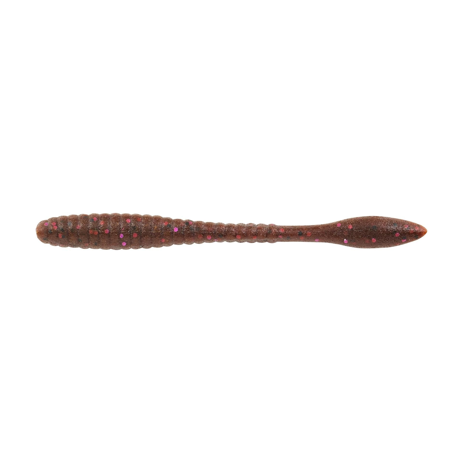 View of Worms Berkley PowerBait MaxScent Flat Worm 4.25 in Cinnamon Purple available at EZOKO Pike and Musky Shop