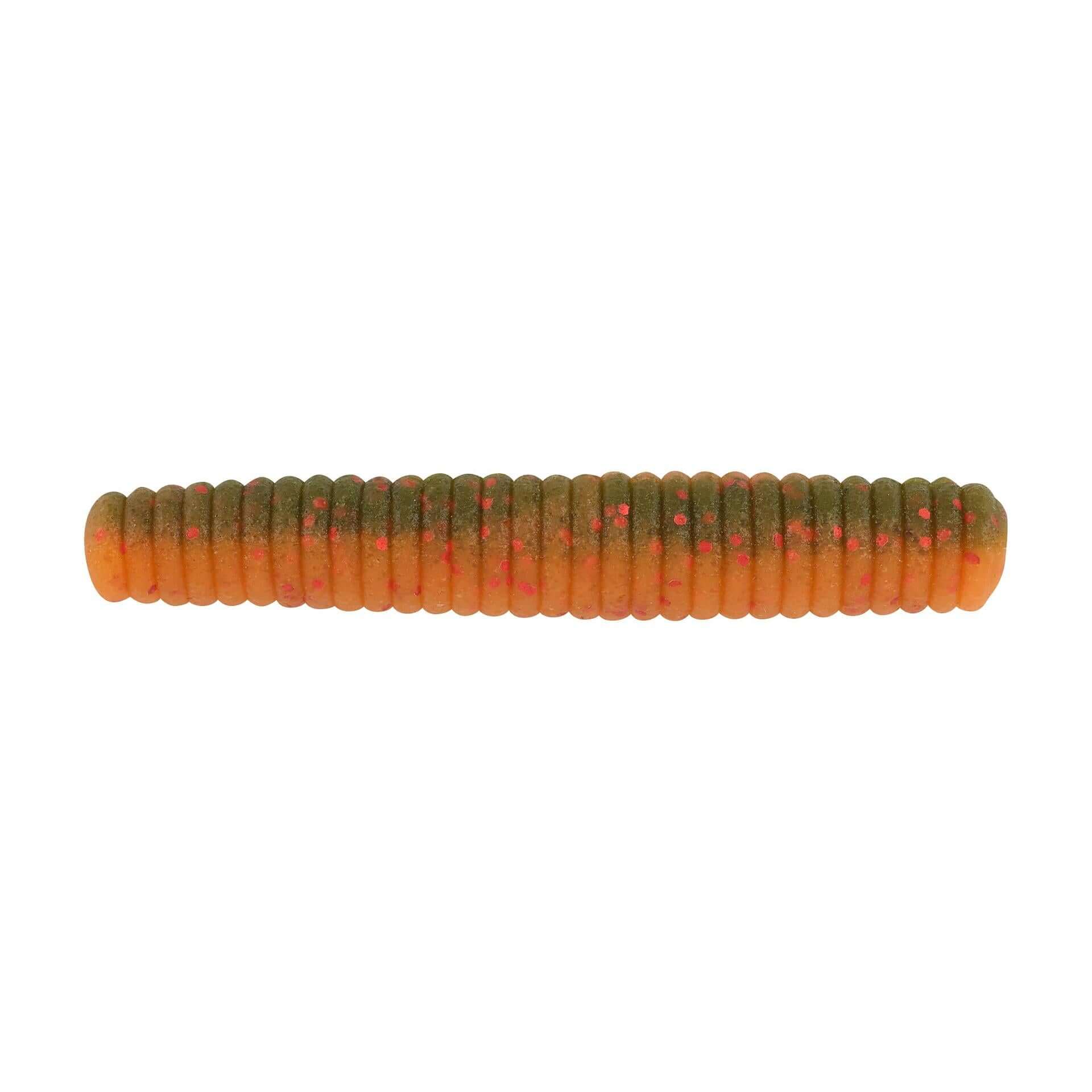 View of Worms Berkley PowerBait MaxScent Lil General Worm Watermelon Copper/Orange w/Red available at EZOKO Pike and Musky Shop