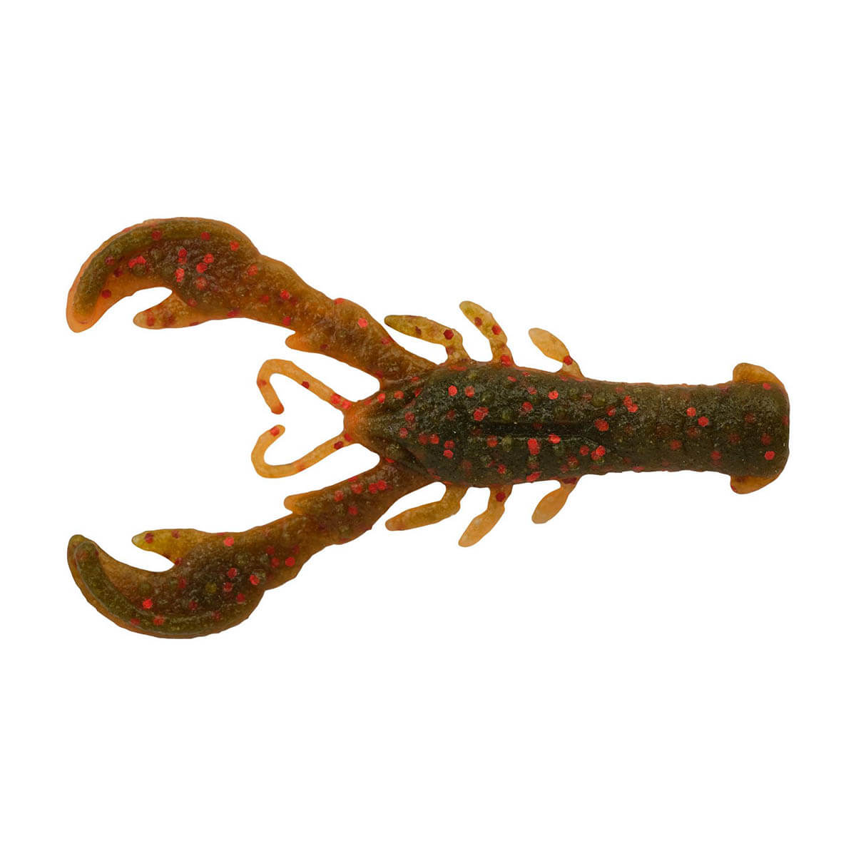 View of Craw Berkley PowerBait MaxScent Lil Super Trooper Craw Watermelon Copper/Orange w/Red available at EZOKO Pike and Musky Shop