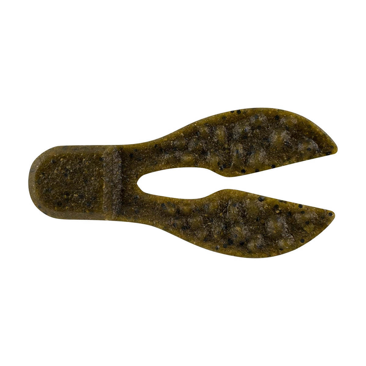 View of Trailers Berkley PowerBait MaxScent Meaty Chunk Trailer Green Pumpkin available at EZOKO Pike and Musky Shop